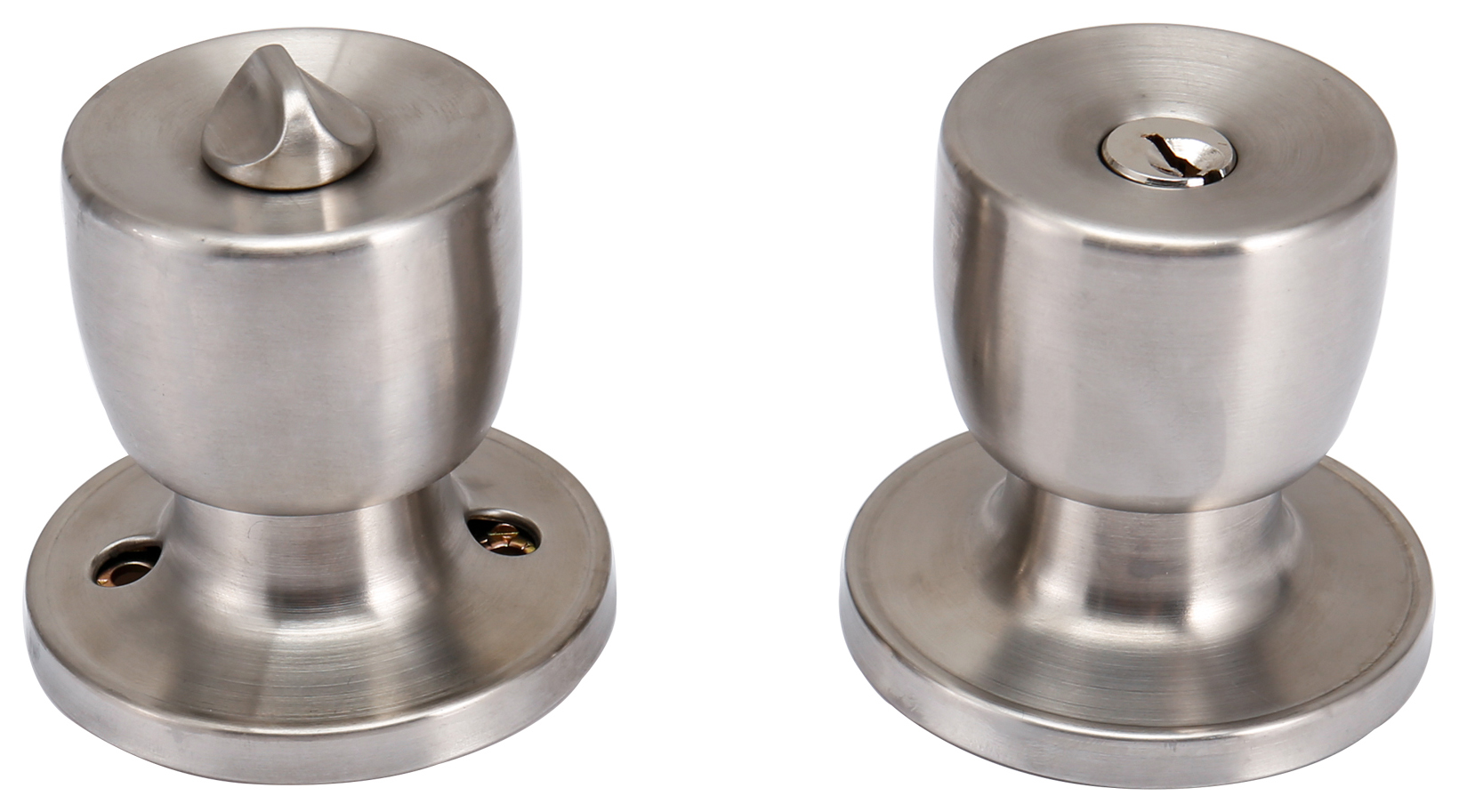 Image of Entrance Door Knob Satin Nickel - 1 Pair