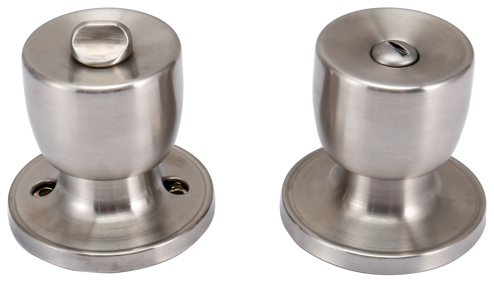 Privacy Satin Nickel Door Knob - 1 Pair