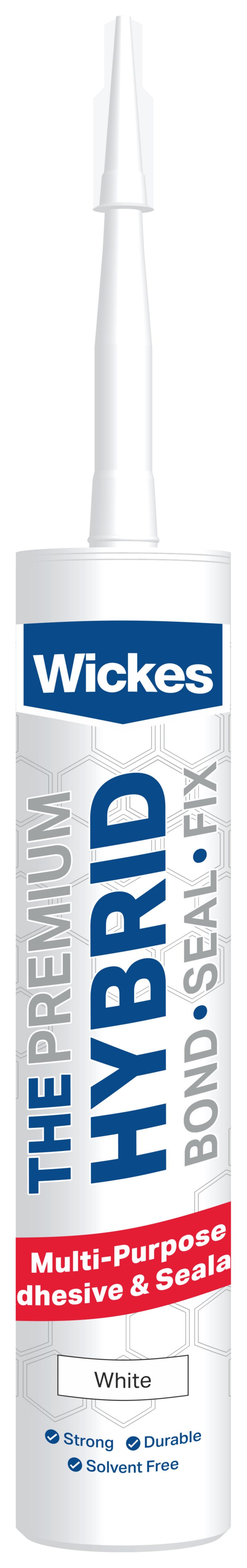Image of Wickes Hybrid Sealant - White - 290ml