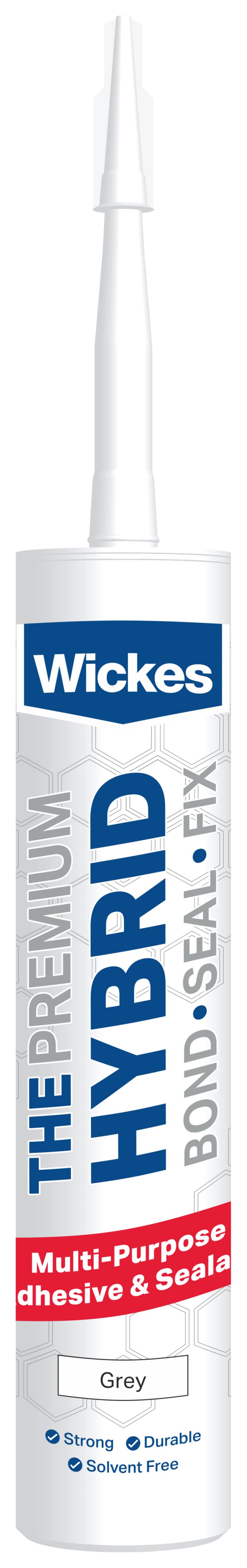 Image of Wickes Hybrid Sealant - Grey - 290ml