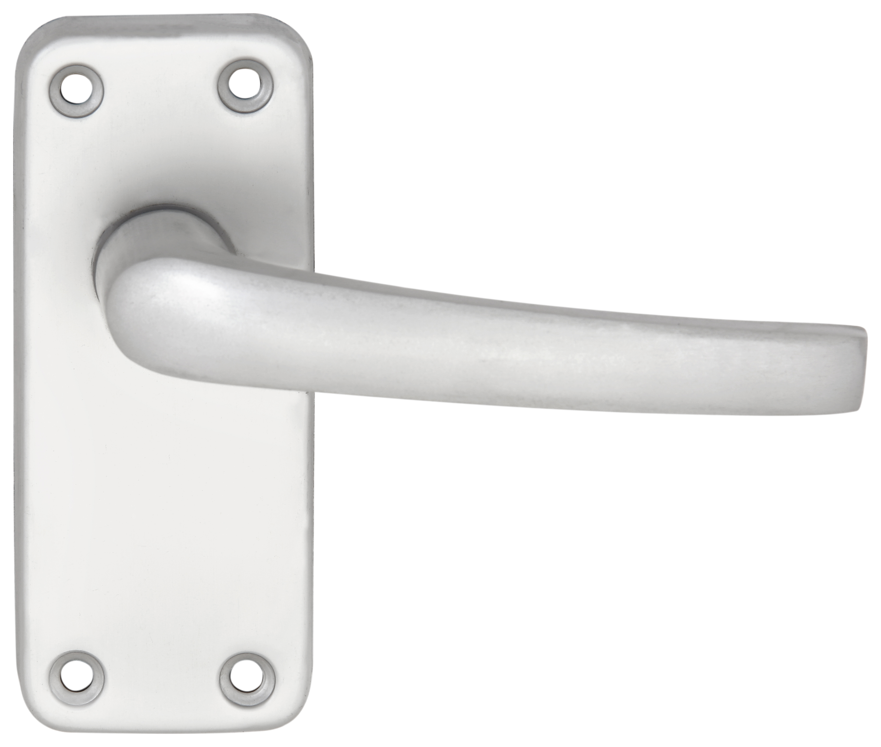 Image of Contract Satin Aluminium Latch Door Handle - 3 Pairs