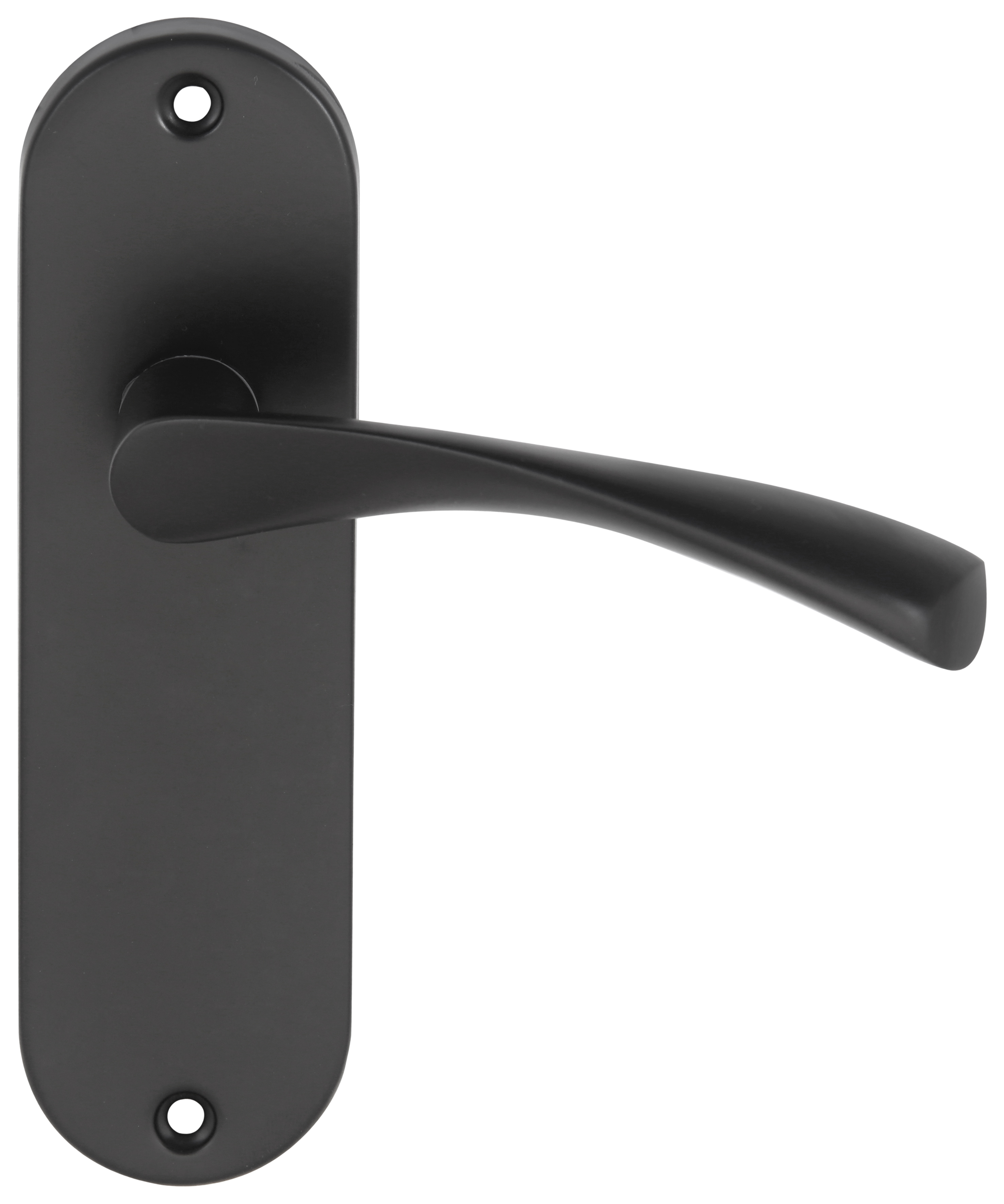 Eden Matt Black Latch Door Handle - 1 Pair