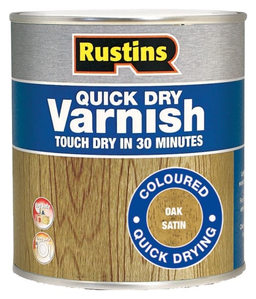 Rustins Quick Dry Varnish - Oak - 500ml