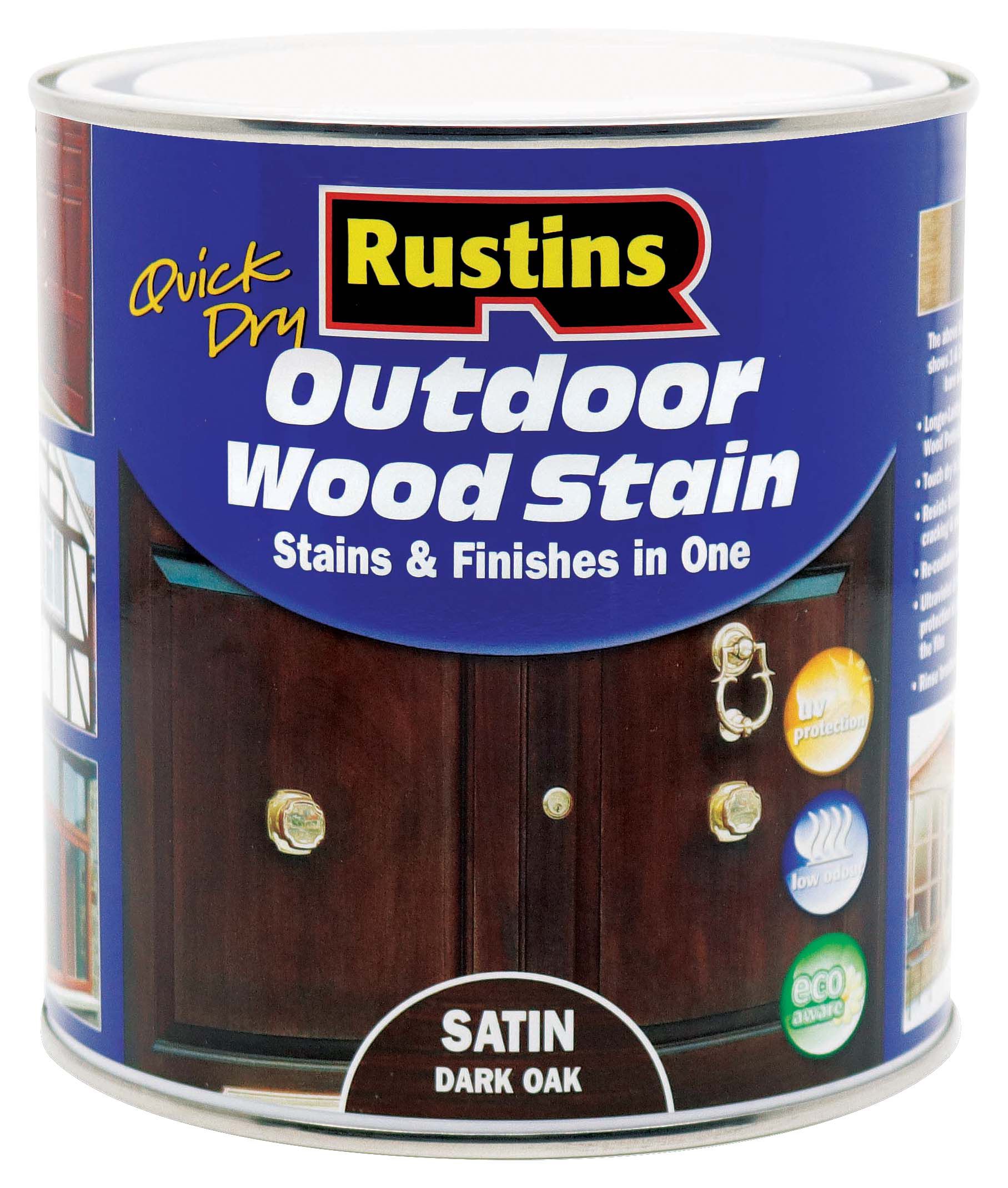 Image of Rustins Quick Dry Woodstain - Dark Oak - 1L