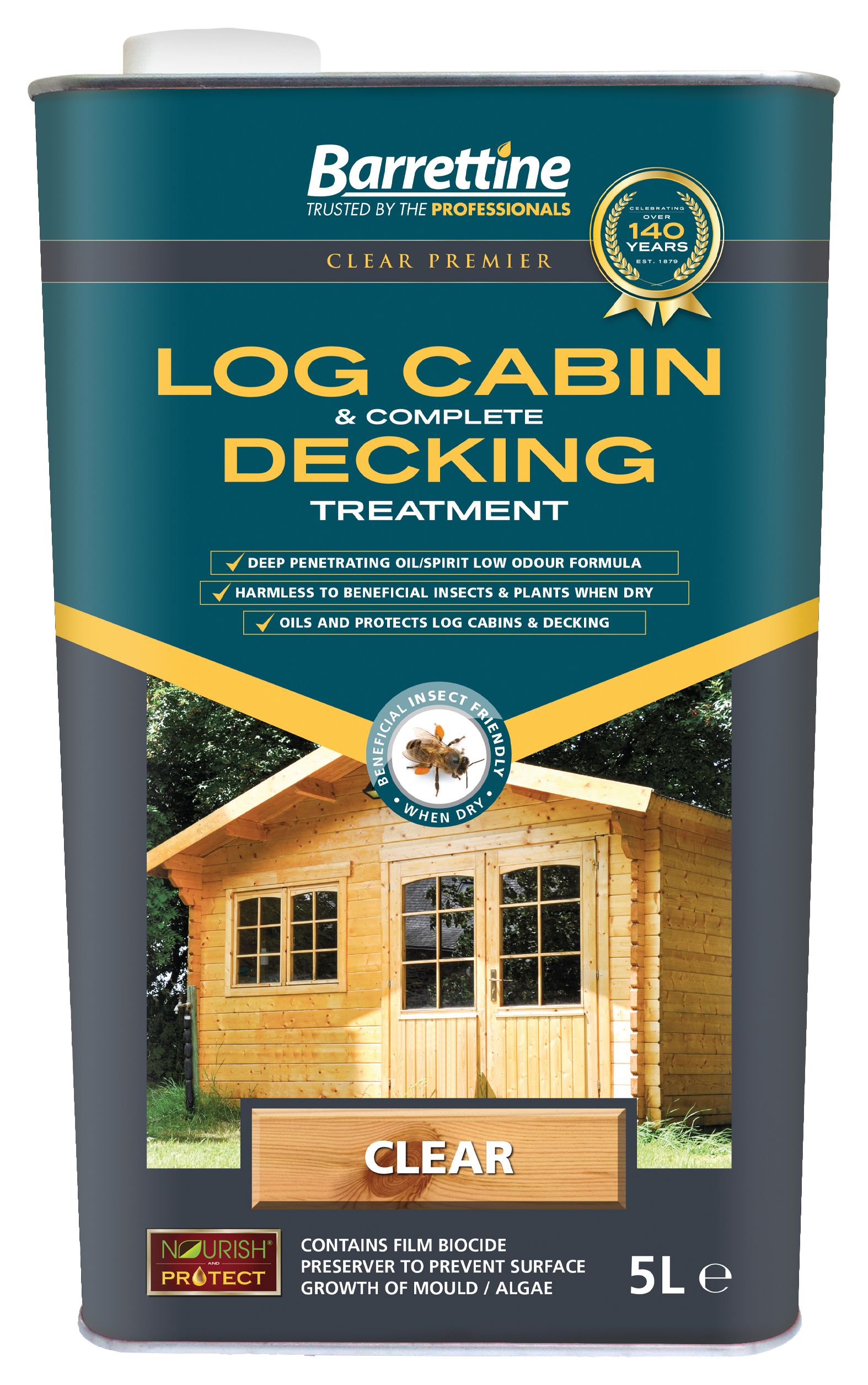 Image of Barrettine Log Cabin & Decking Treatment 5L