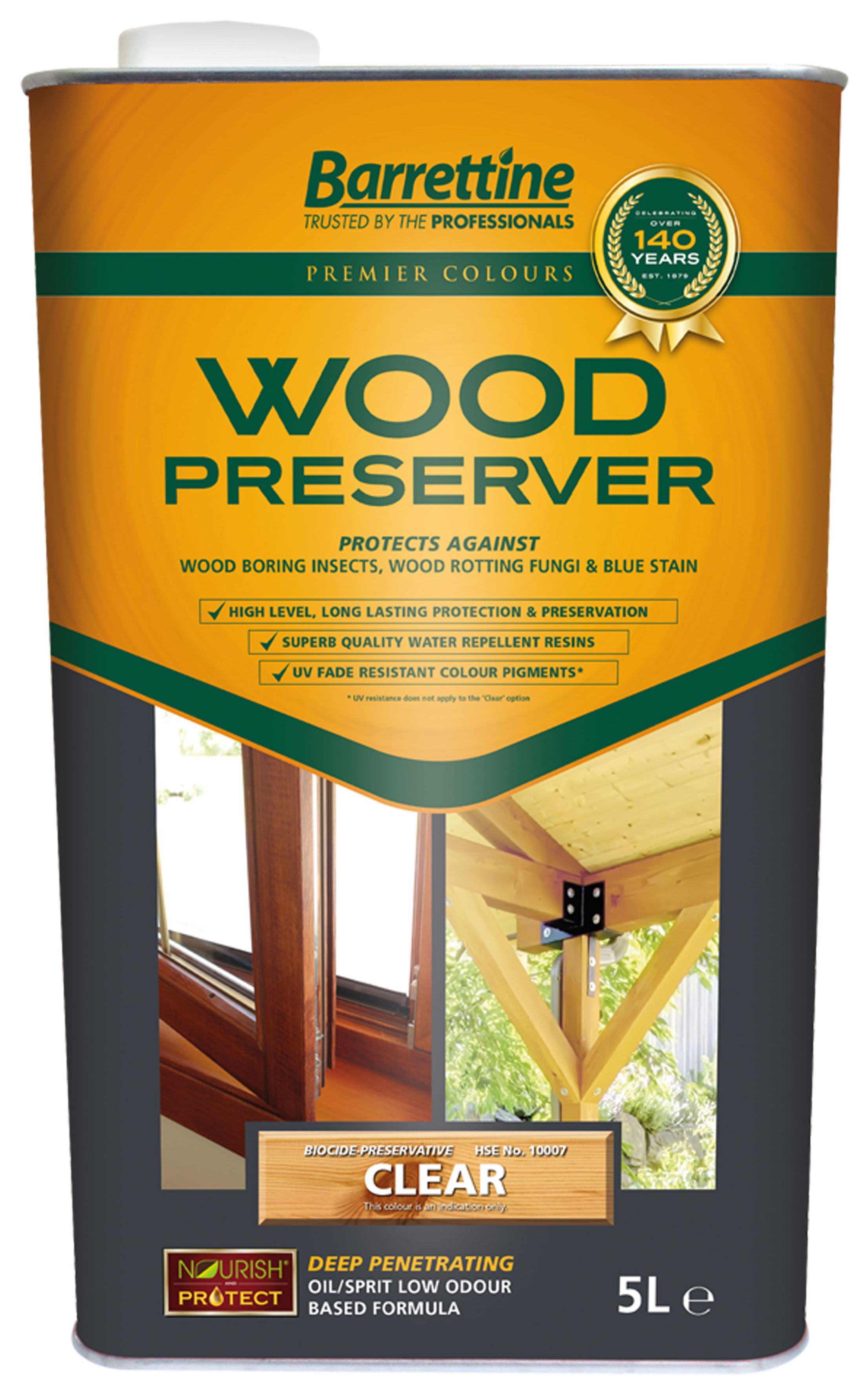 Image of Barrettine Wood Preserver - Clear - 5L