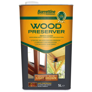 Barrettine Wood Preserver - Light Brown - 5L