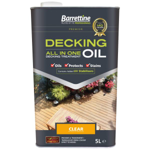 Barrettine All In One Decking Oil - Clear - 5L