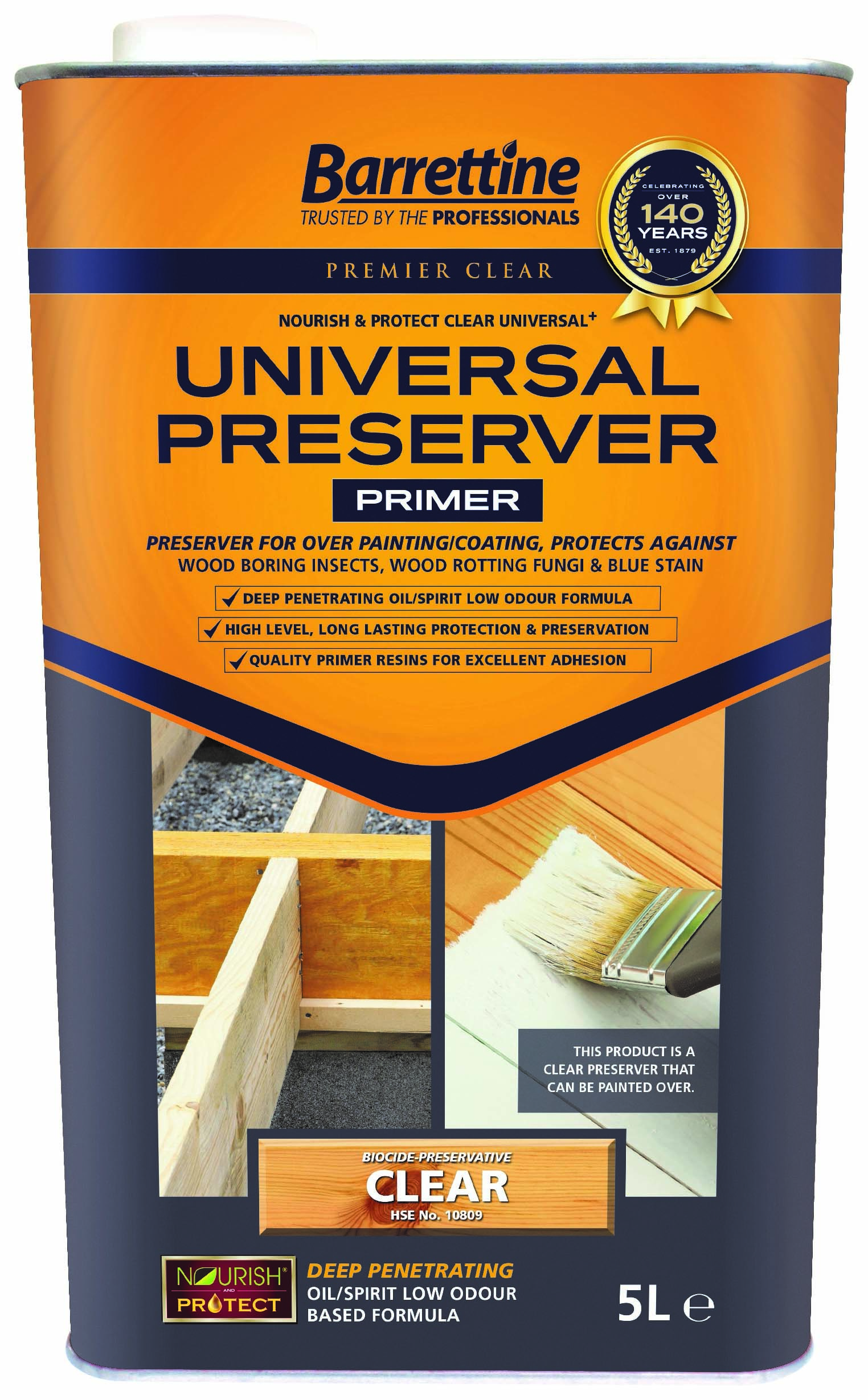 Barrettine Universal Wood Preserver - Clear - 5L