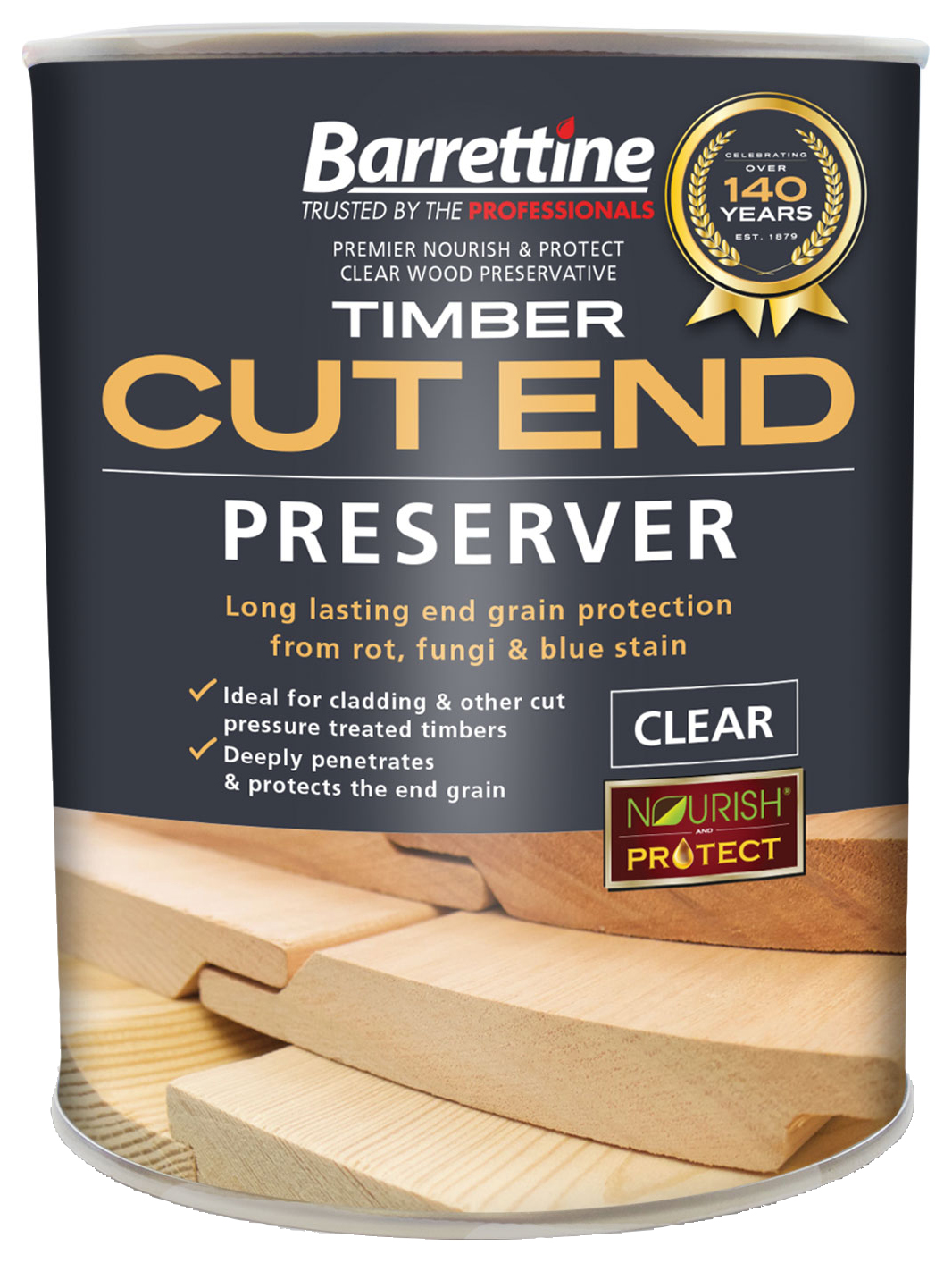 Image of Barrettine Timber Cut End Preserver - Clear - 1L