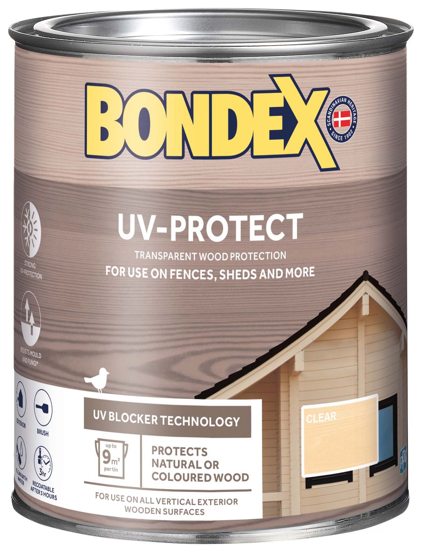 Bondex Long Life UV Protect Woodstain - Clear - 750ml