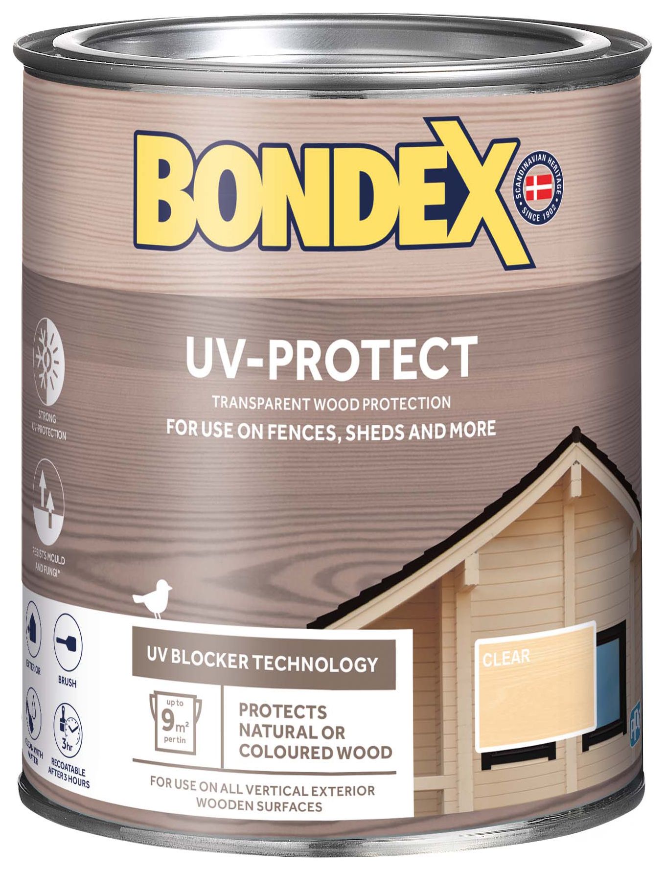 Bondex Long Life UV Protect Woodstain - Clear - 0.75L