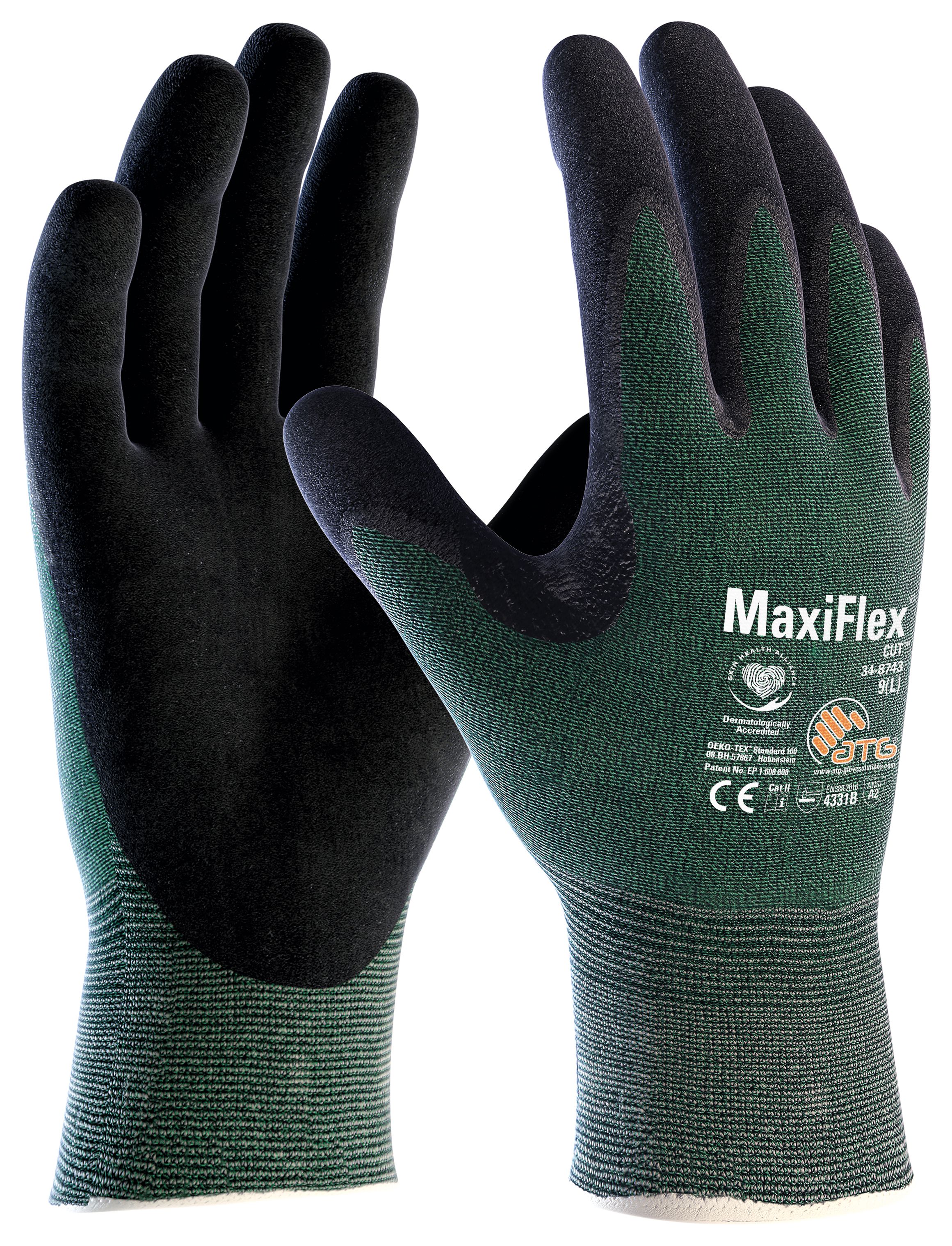 ATG 34-8743 MaxiCut Level Three Work Gloves - Large Size 9