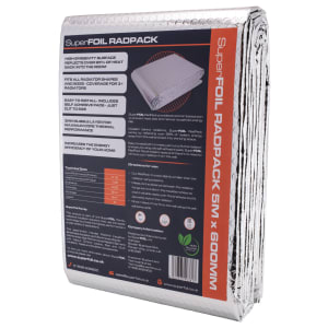 SuperFOIL RadPack Heat Reflective Radiator Foil Insulation - 600mm x 5m