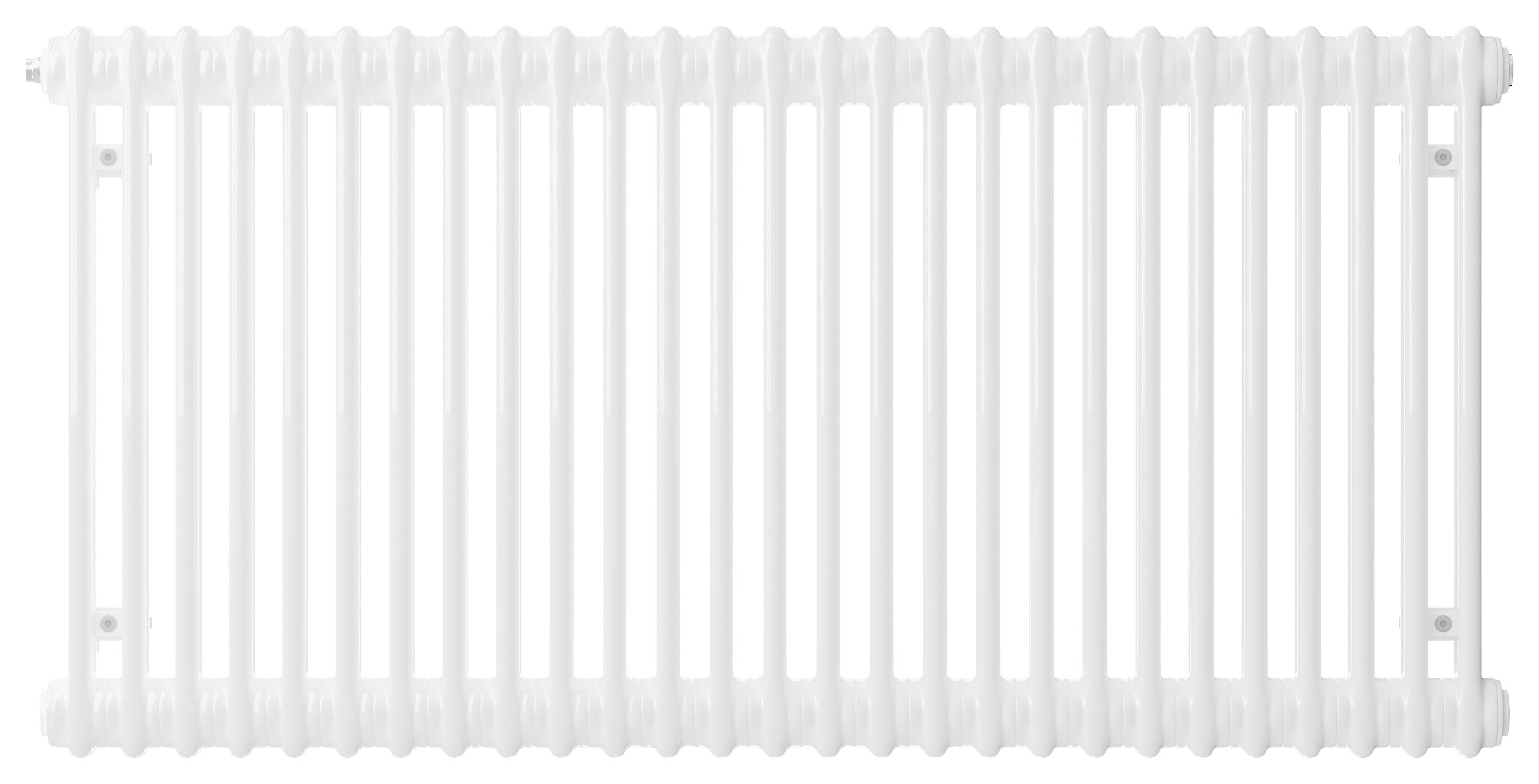 Henrad 2 Column Classic Designer Radiator - White 600 x 624 mm