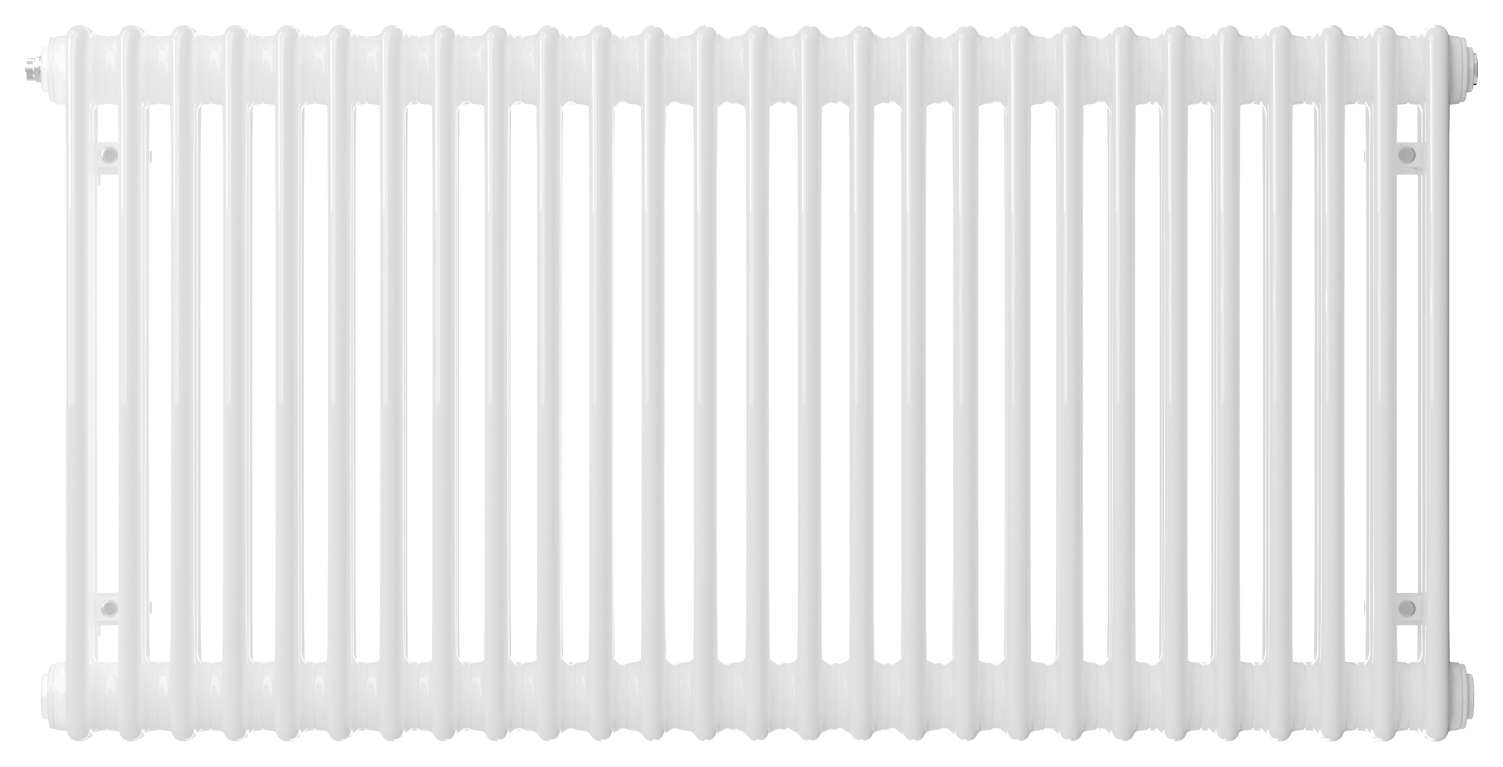 Henrad 3 Column Classic Designer Radiator - White 600 x 440 mm