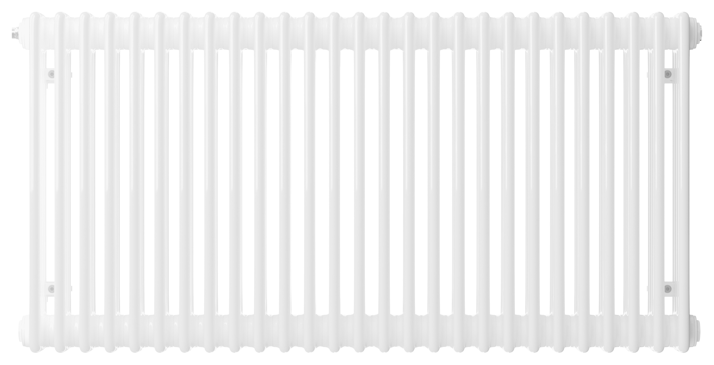 Henrad 4 Column Classic Designer Radiator - White 600 x 624 mm