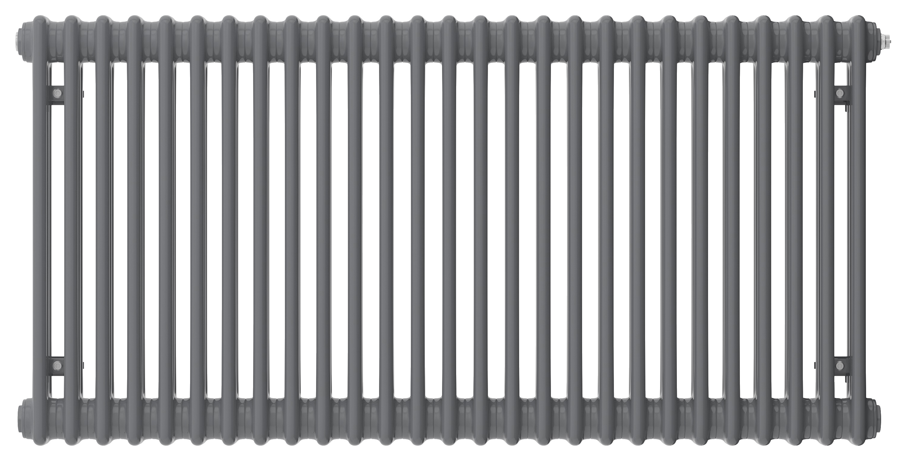 Image of Henrad 3 Column Concept Designer Radiator - Slate Grey 600 x 624 mm