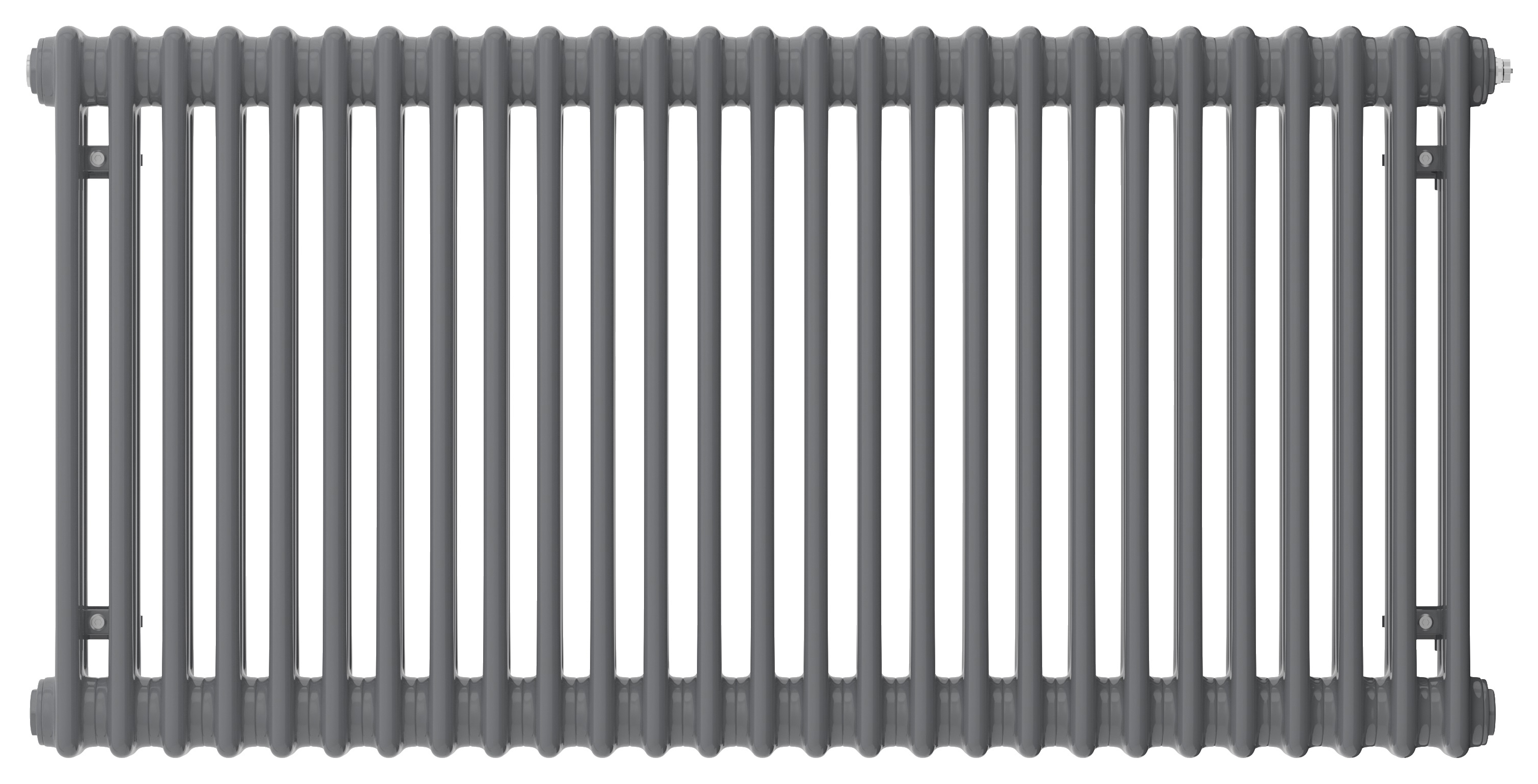 Henrad 3 Column Concept Designer Radiator - Slate Grey 600 x 624 mm