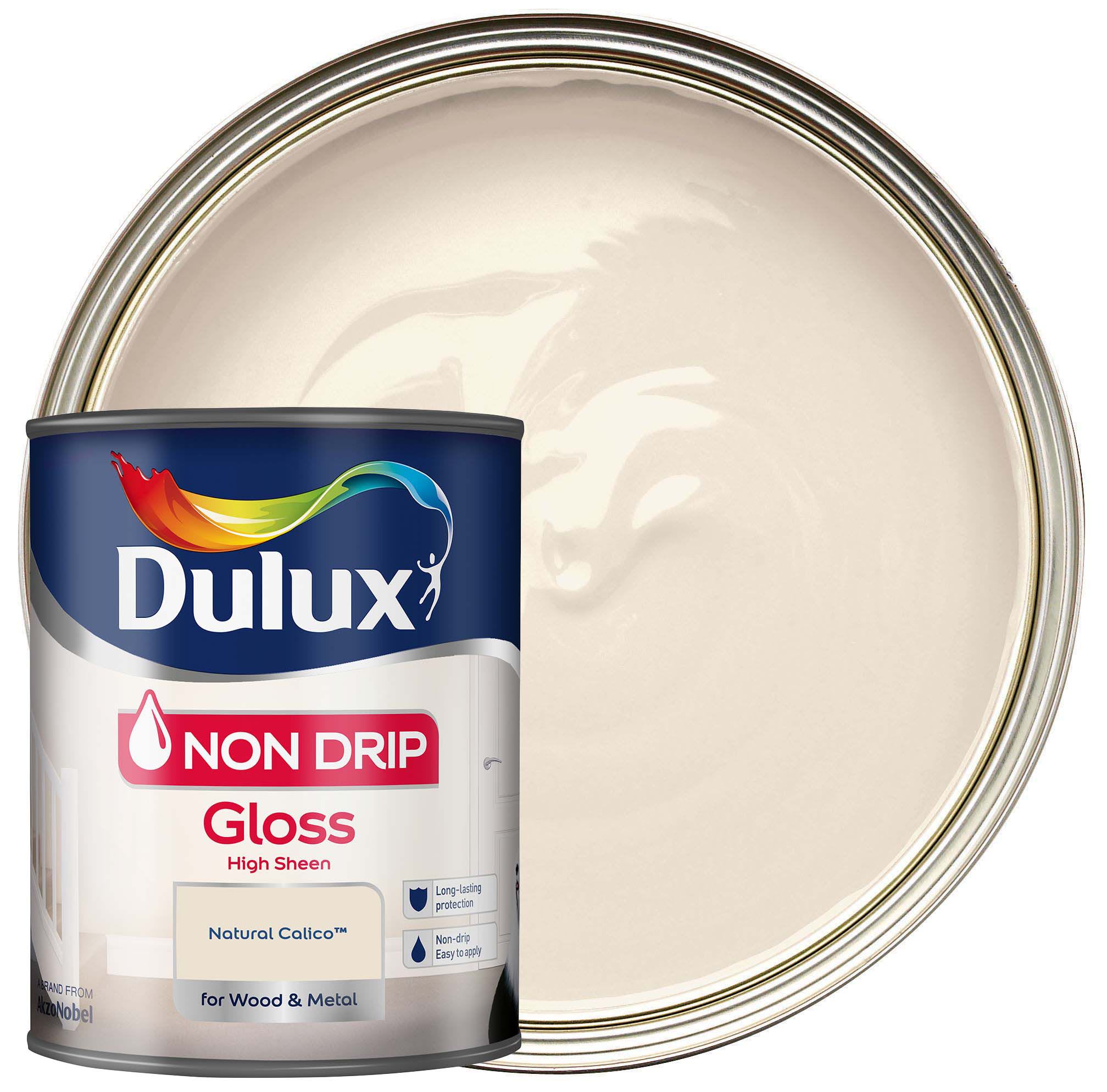 Dulux Non Drip Gloss Paint - Natural Calico