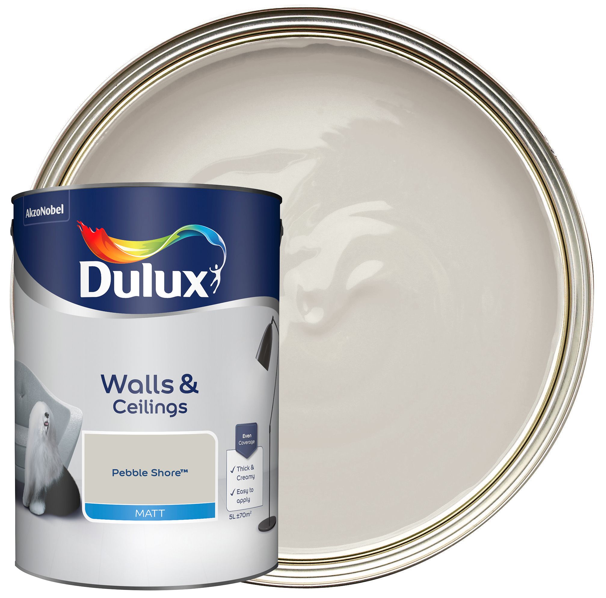 Dulux Matt Emulsion Paint - Pebble Shore -