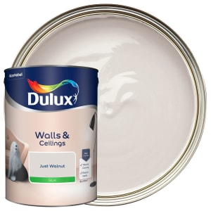 Dulux Silk Emulsion Paint - Just Walnut - 5L