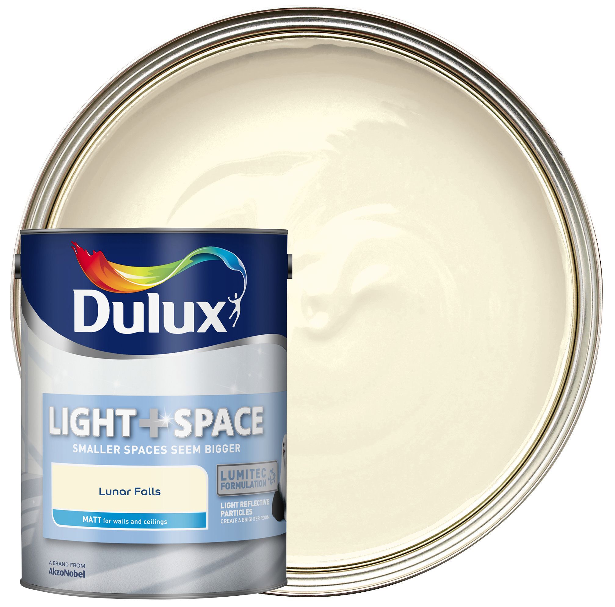 Dulux Light & Space Matt Emulsion Paint - Lunar Falls - 5L