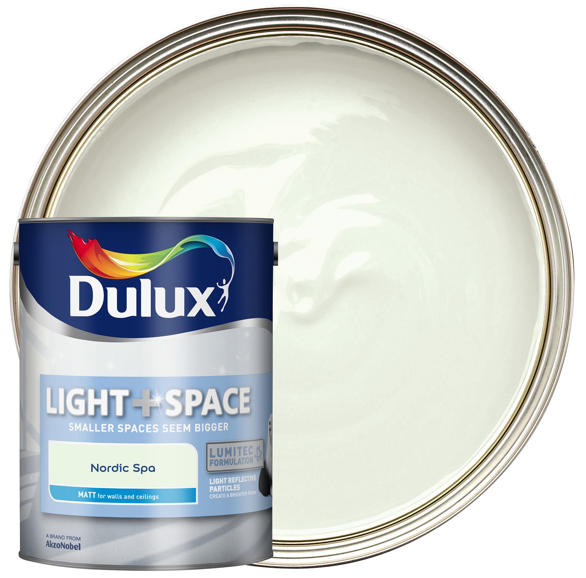 Dulux Light+ Space Matt Emulsion Paint - Nordic Spa - 5L