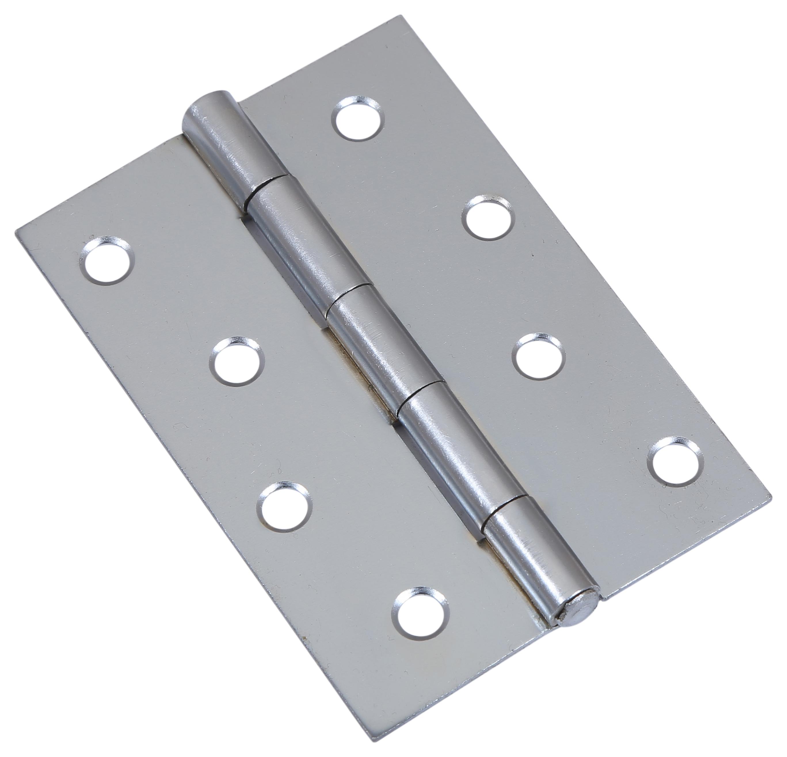 Image of Wickes Pack of 2 Butt Hinges, in Zinc plated, Steel, Size: 102mm