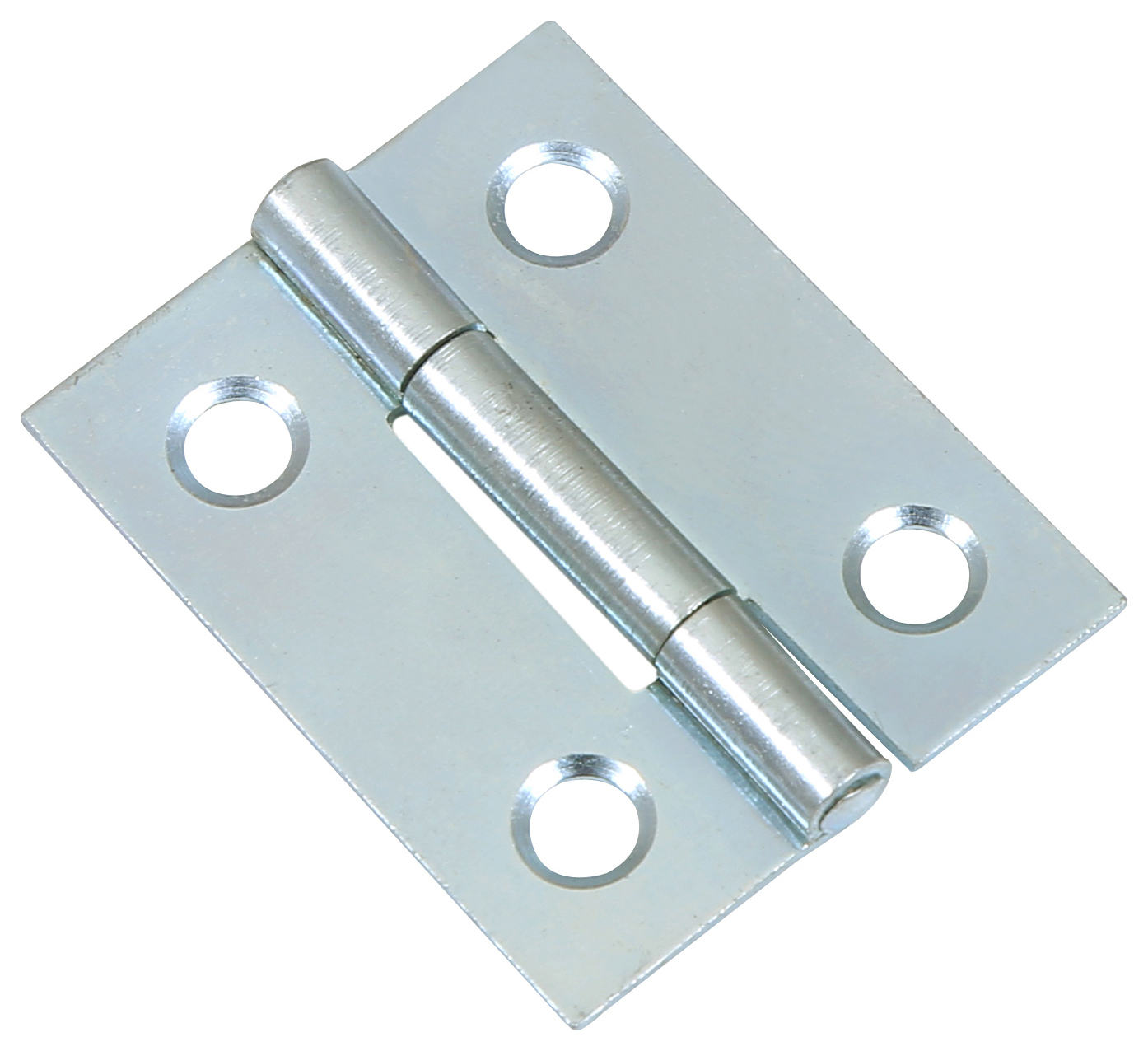 Image of Wickes Pack of 2 Butt Hinges, in Zinc plated, Steel, Size: 38mm