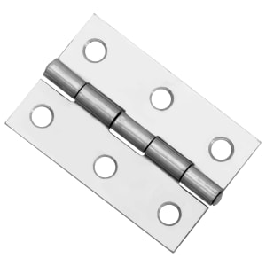 Butt Hinge Zinc Plated 63mm - Pack of 2