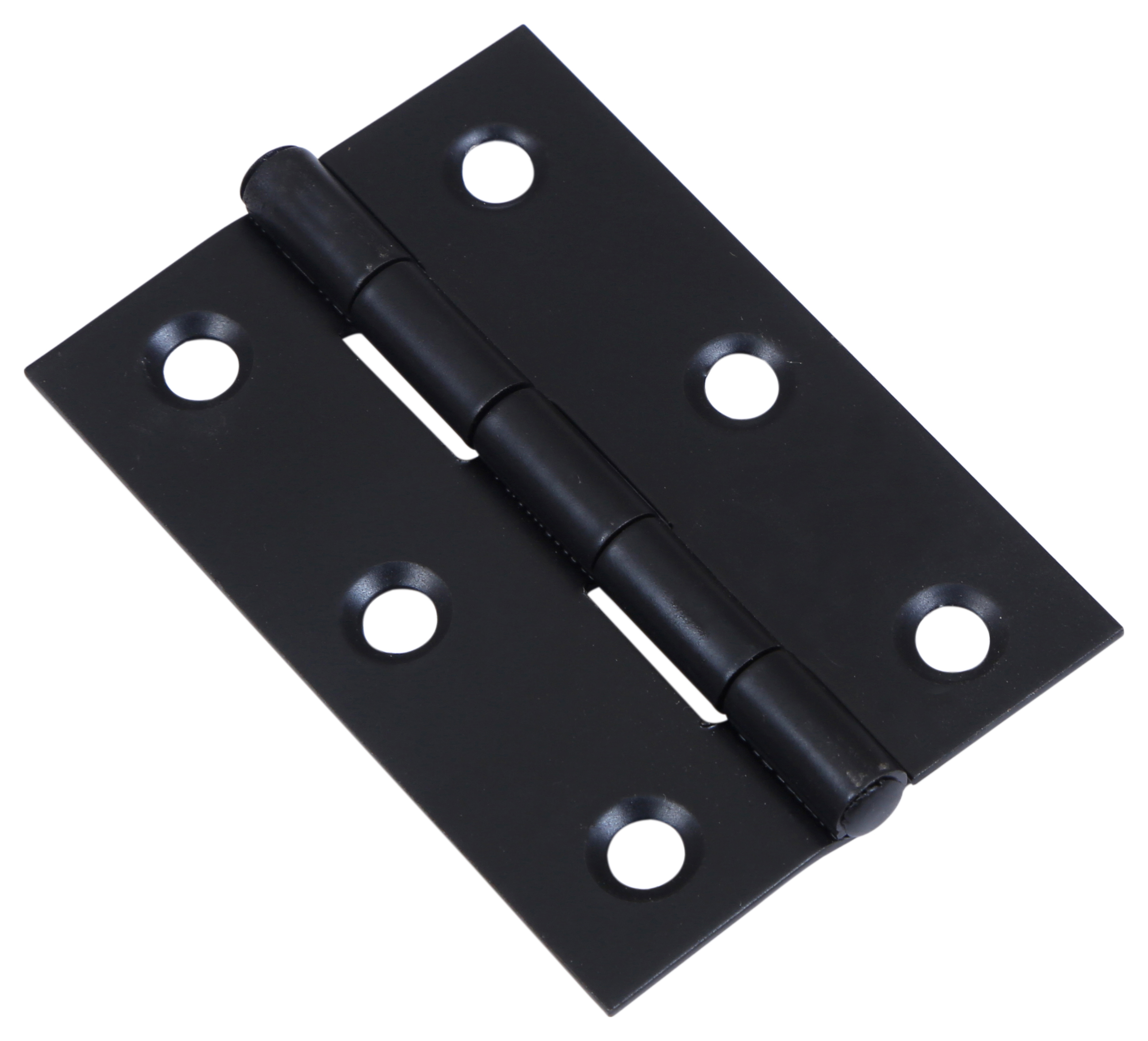 Image of Wickes Pack of 2 Butt Hinges, in Matt Black, Steel, Size: 76mm