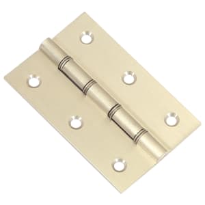 Butt Hinge Double Steel Washered Satin Nickel 76mm - Pack of 2