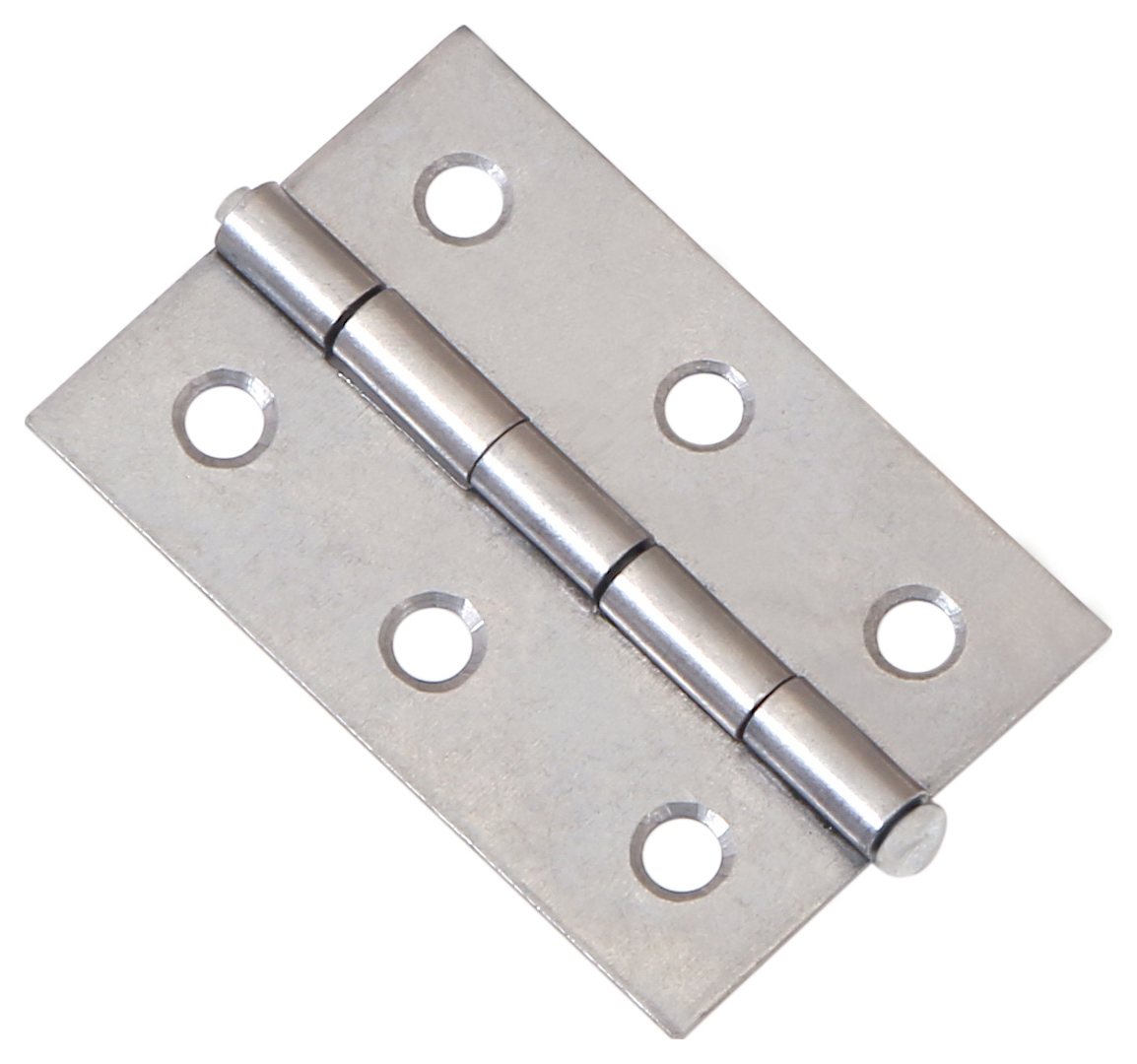 Image of Wickes Pack of 2 Loose Pin Butt Hinges, in Self colour, Steel, Size: 76mm