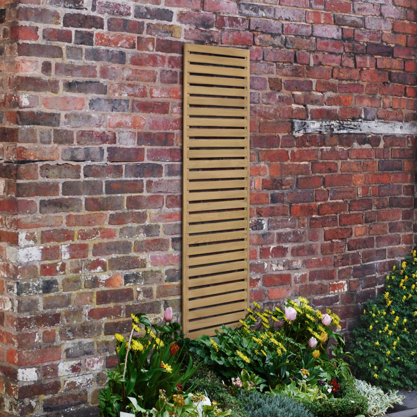 Image of Forest Garden Slatted Trellis Panel - 1800 x 300mm
