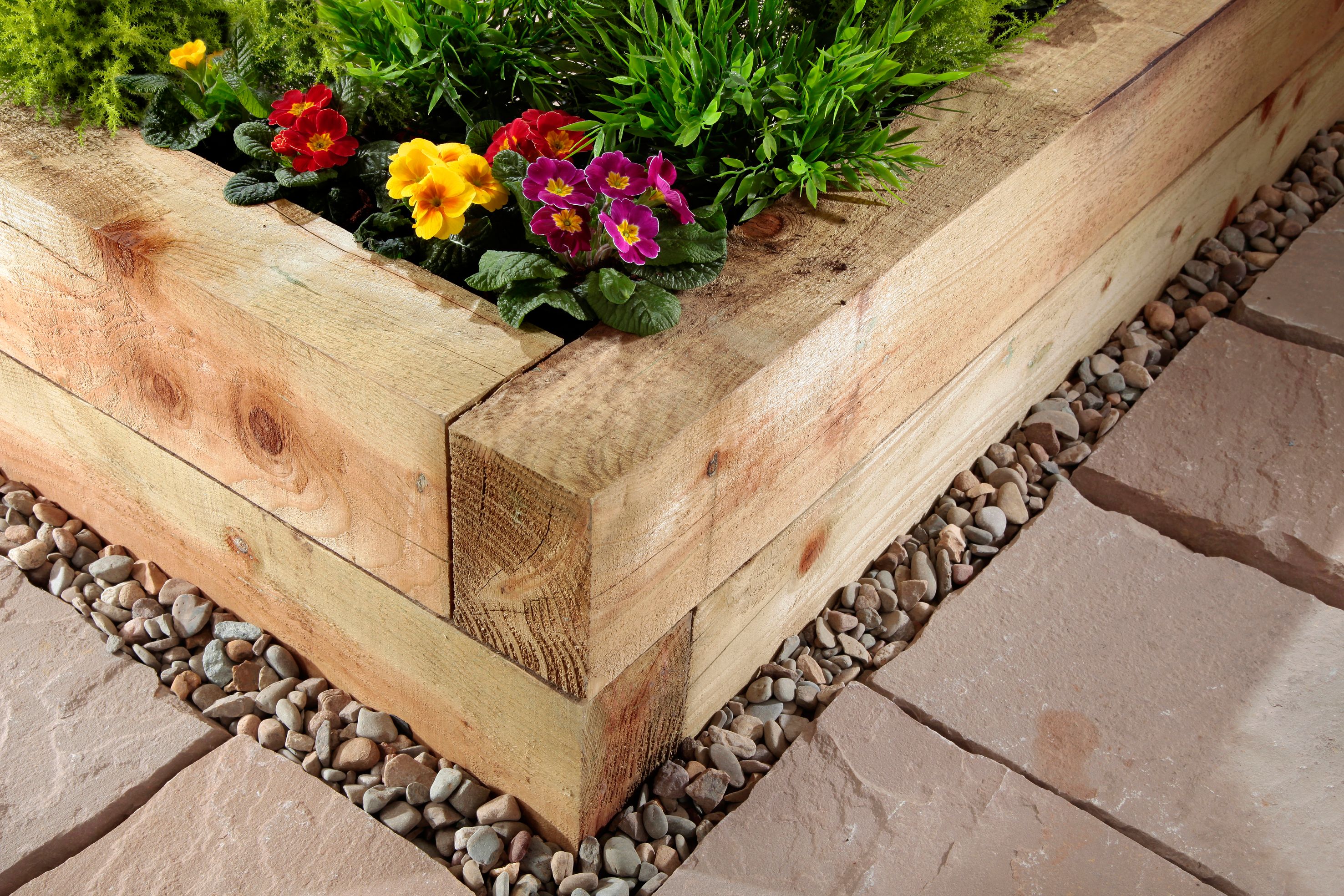 Image of Wickes Garden Sleeper - 100mm x 200mm x 1.8m