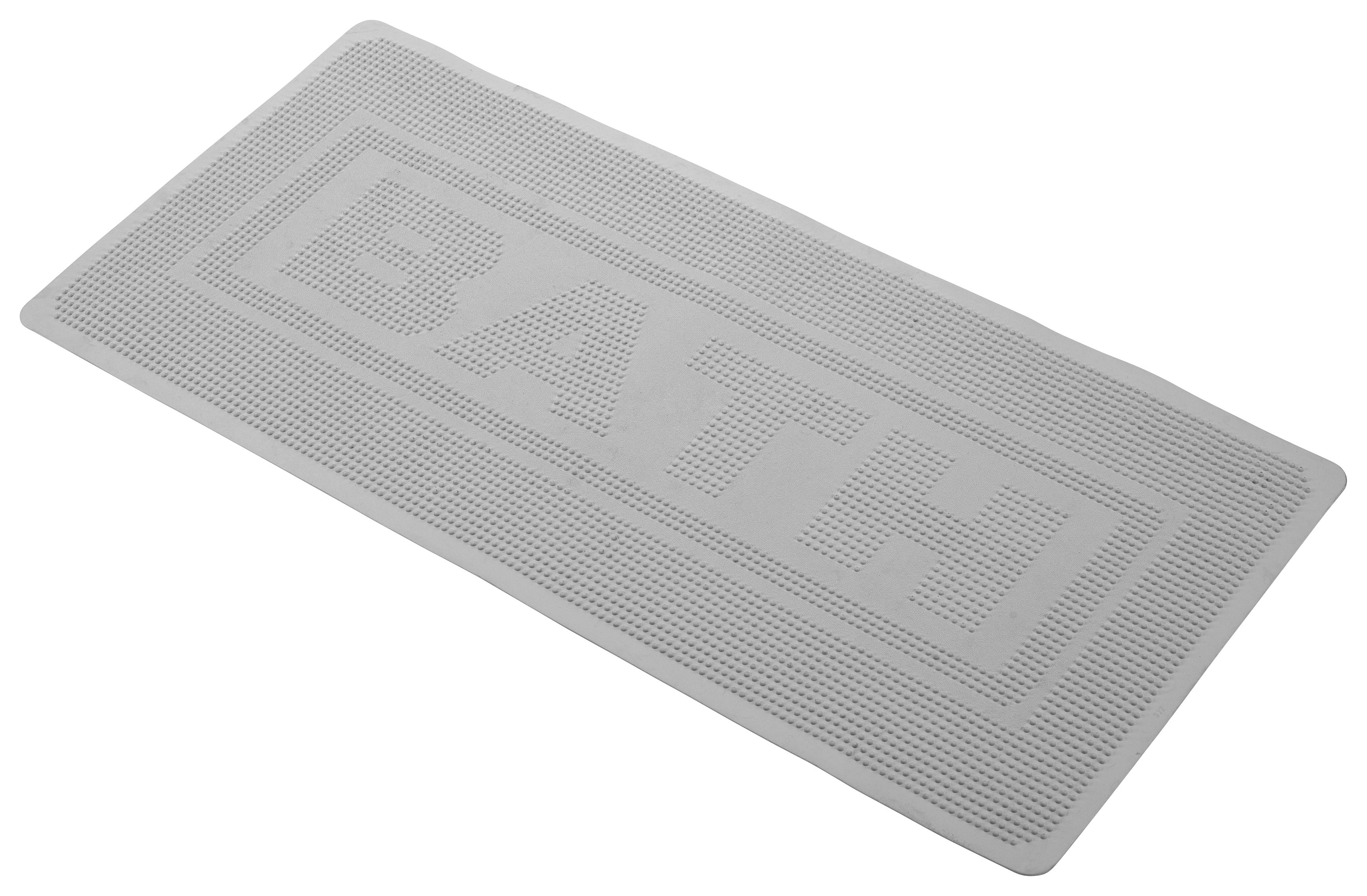 Image of Croydex Grey Rubber Bath Mat - 740 x 340mm