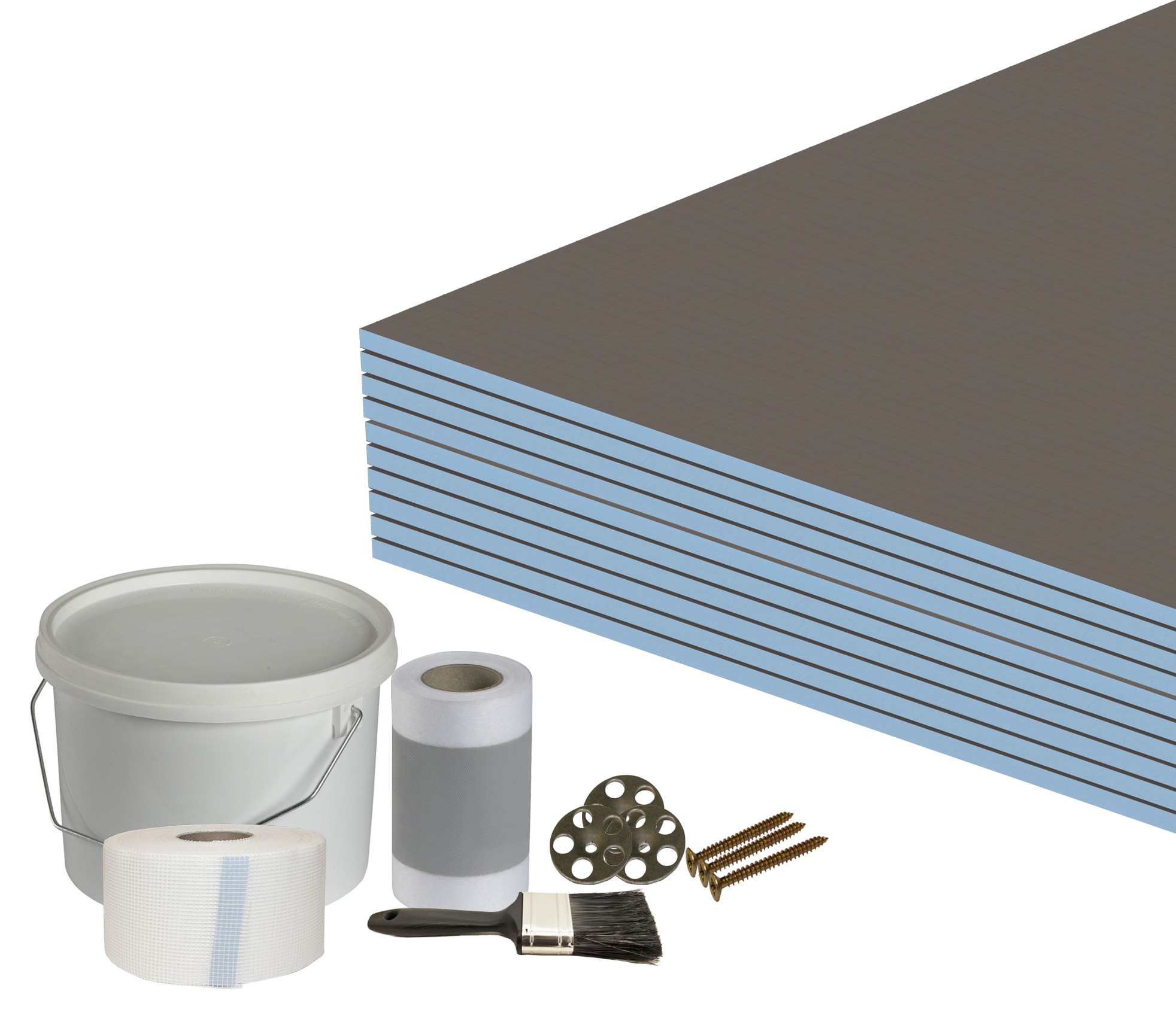 Wickes 12mm Tile Backer Board Wall Kit 1200 x 600mm (10 boards