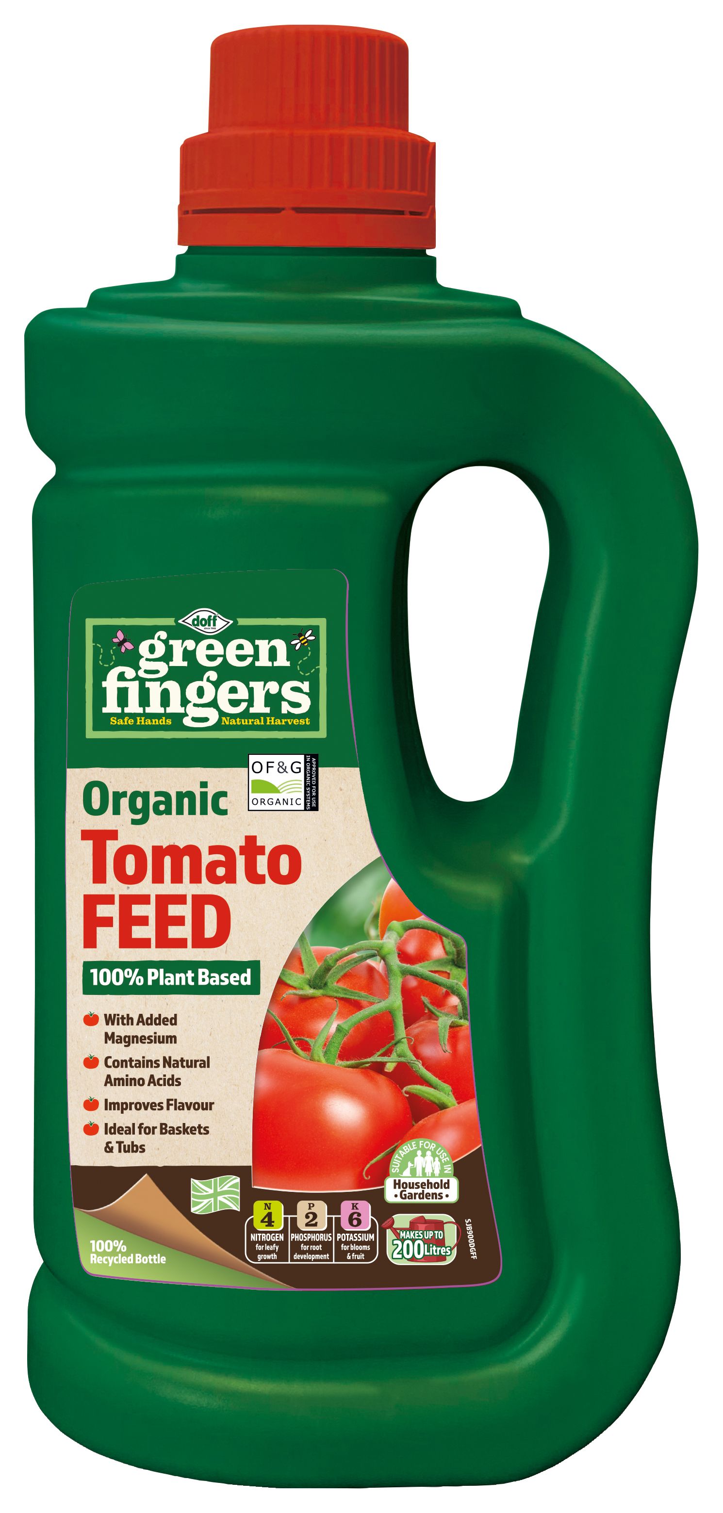 Image of Doff Green Fingers Organic Liquid Tomato Feed - 900ml