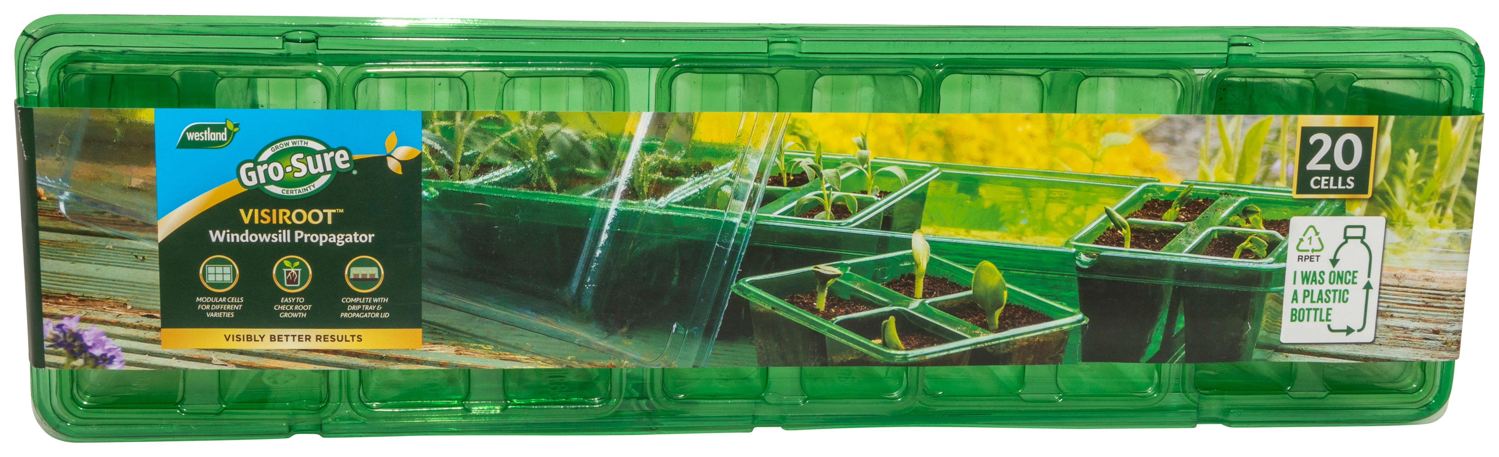 Image of Gro-Sure Visiroot Windowsill Propagator Set