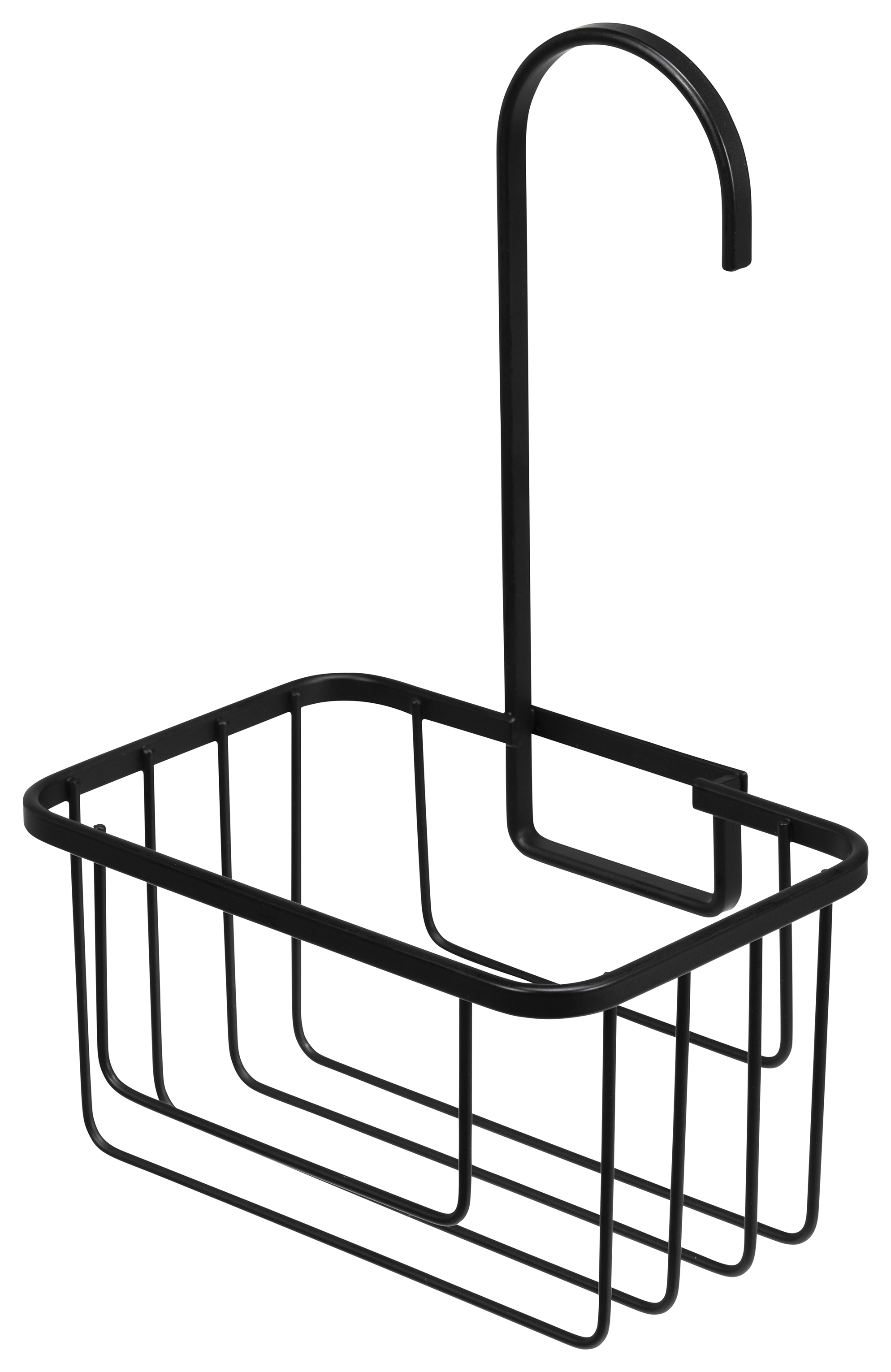 Croydex Rust Free Matt Black Shower Caddy - 280 x 180mm