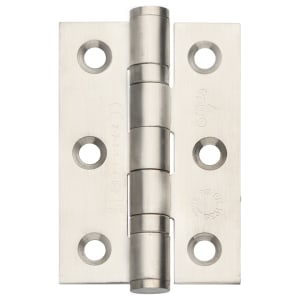 Grade 7 Fire Rated Ball Bearing Hinge Satin Stainless Steel 76mm - Pack of 20