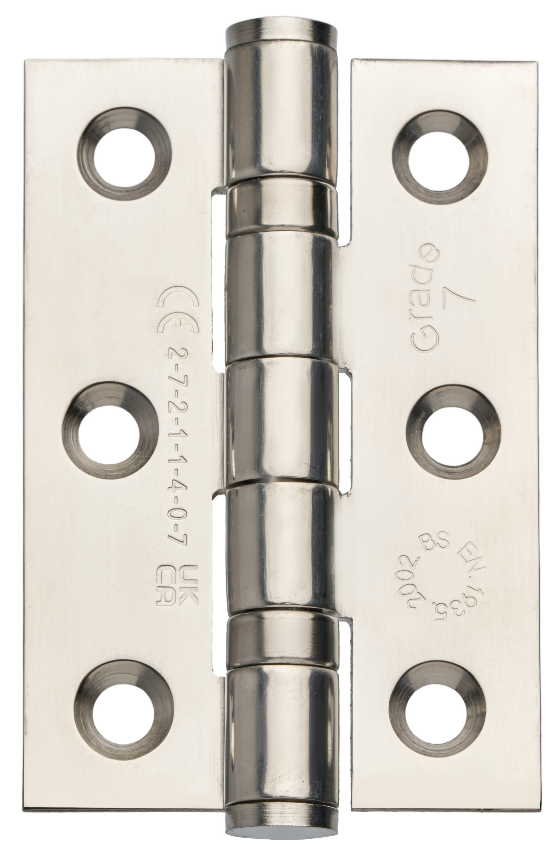 Grade 7 Fire Rated Ball Bearing Hinge Polished Chrome Stainless Steel