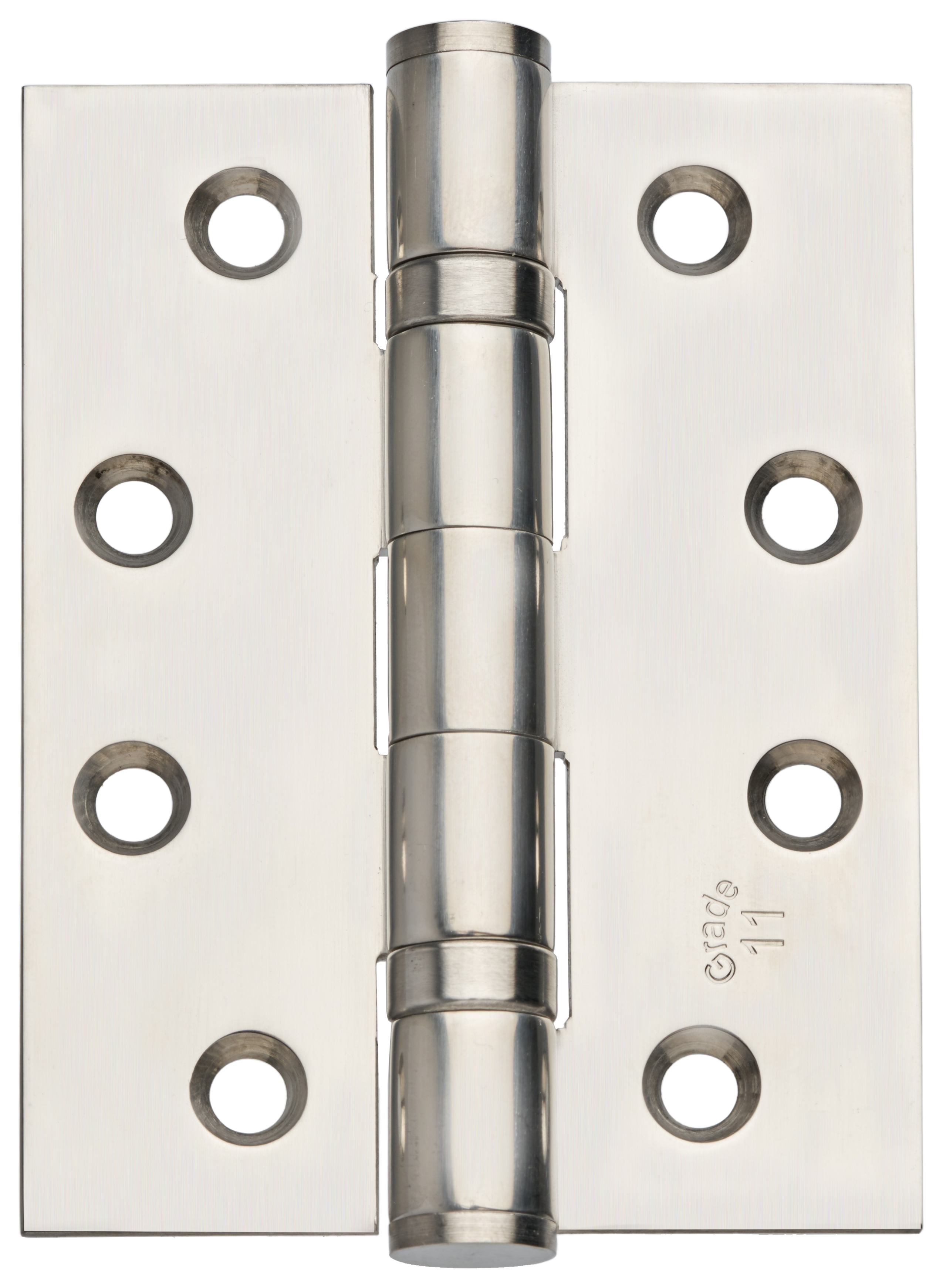 Grade 11 Fire Rated Ball Bearing Hinge Polished Chrome Stainless Steel 102mm - Pack of 3