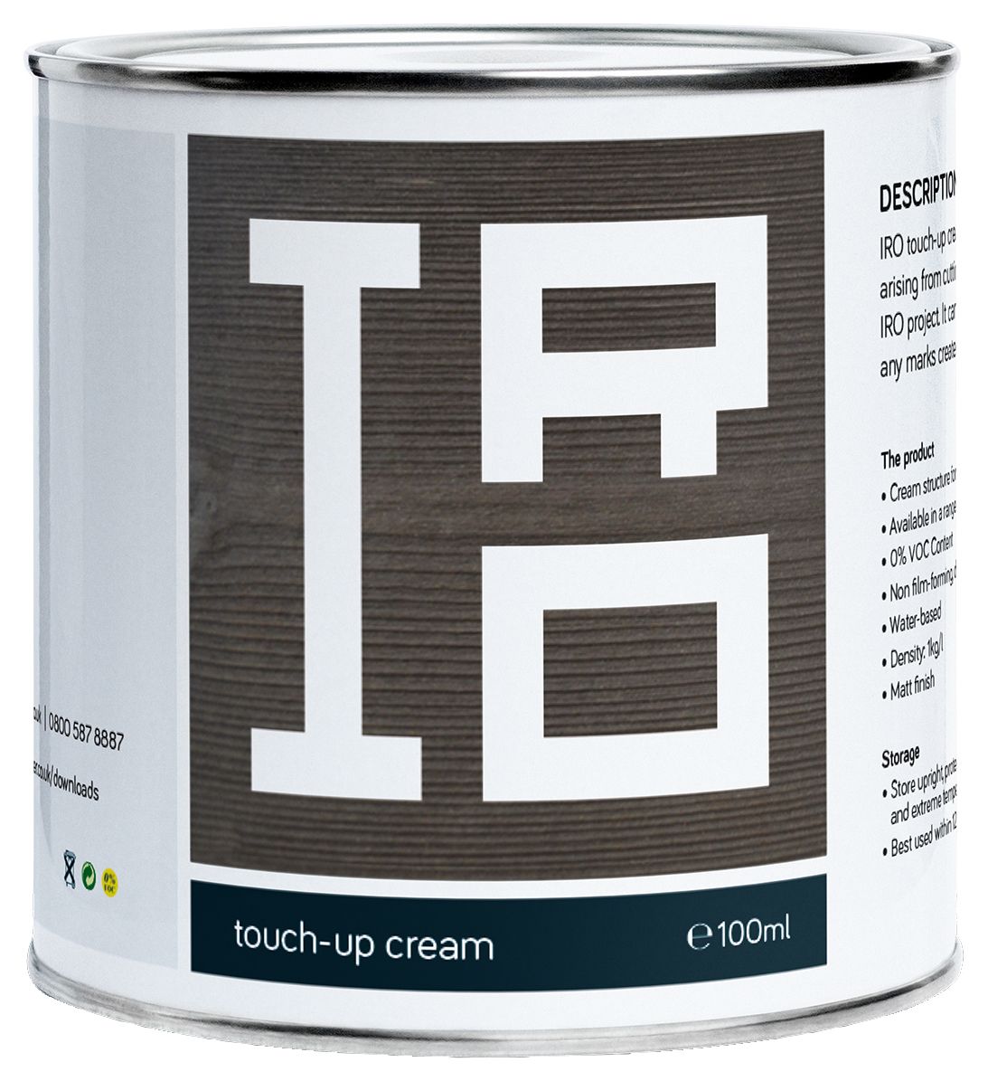 Image of IRO Charcoal Black Protective Colour Touch Up Cream - 100ml