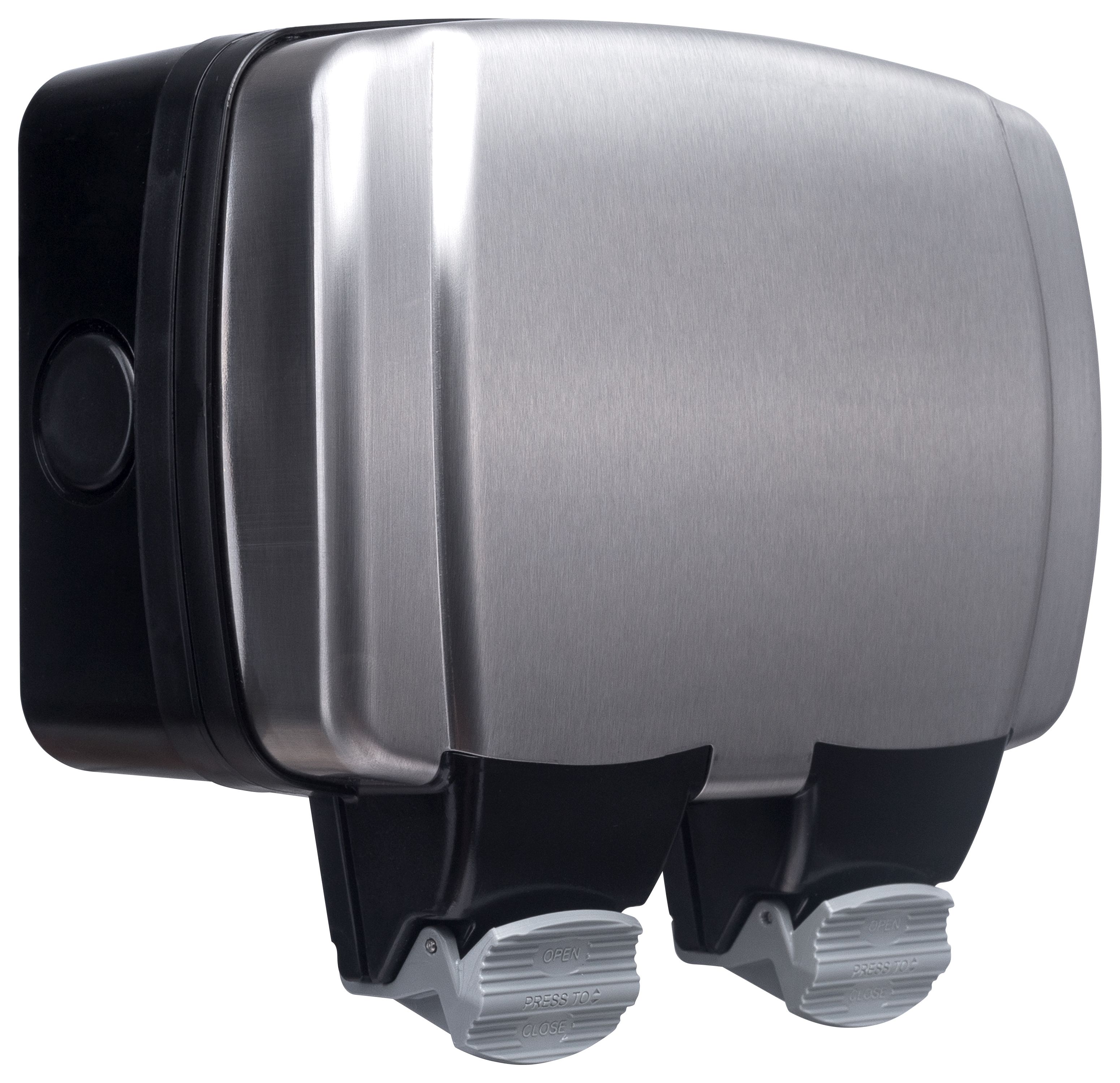Image of BG Decorative Weatherproof IP66 Double Switched Power Socket with RCD - 13A