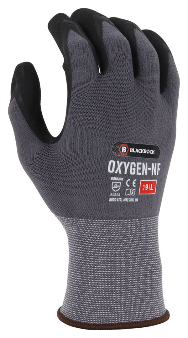 Blackrock Engineer's Grey Gripper Gloves - Size XL/10