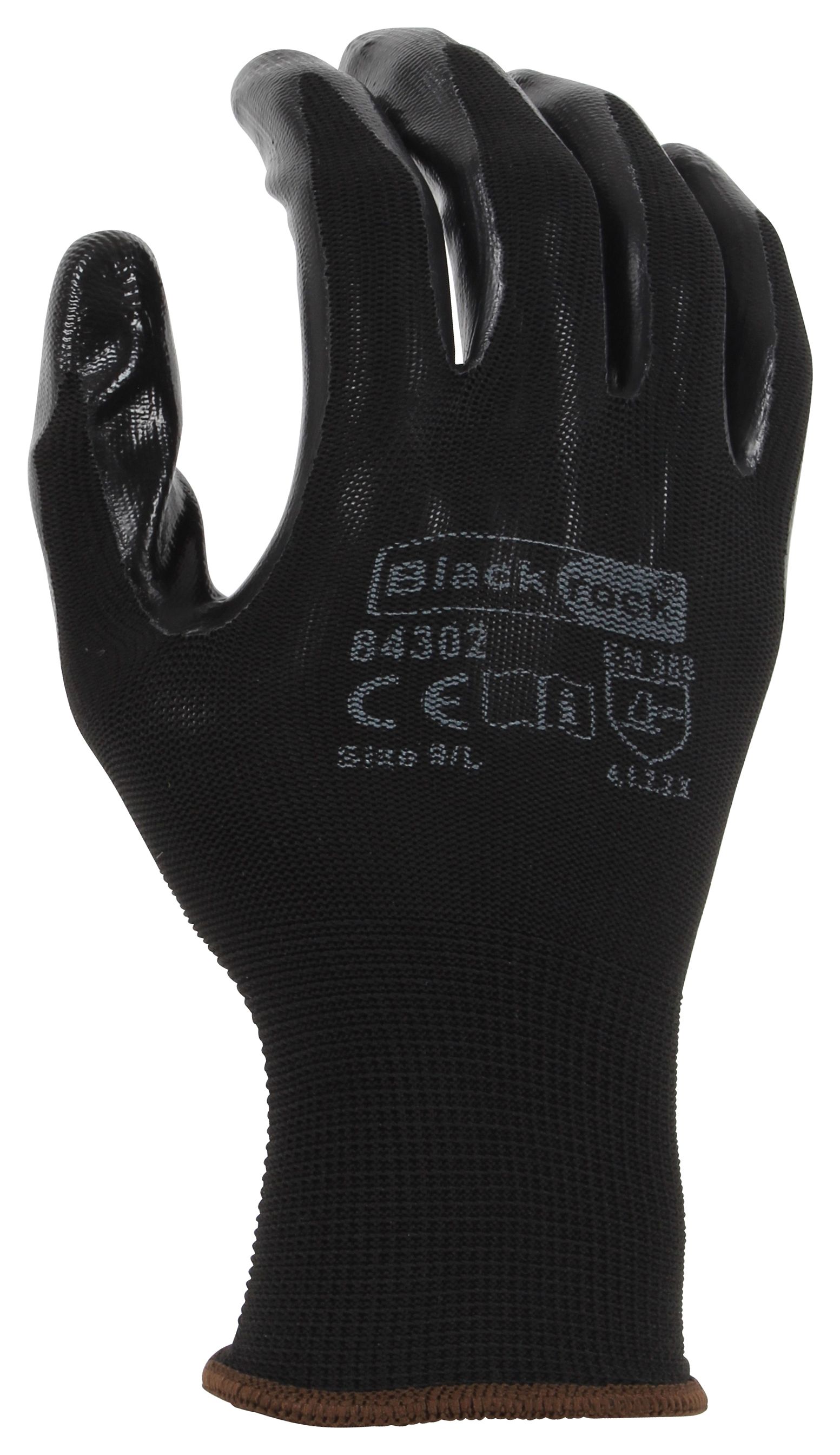 Blackrock Super Grip Black Nitrile Gloves - Size L/9