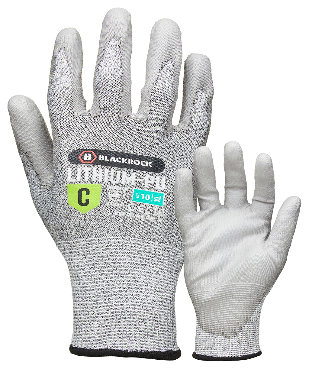 Blackrock PU Coated Cut Resistant Grey Gloves - Size XL/10