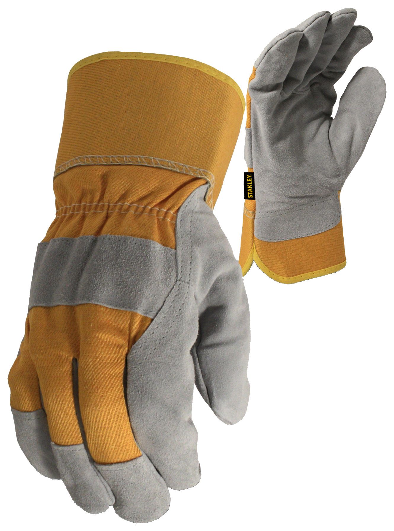 Stanley SY780L Thinsulate Lined Thermal Winter Rigger Grey & Yellow Glove - Size L